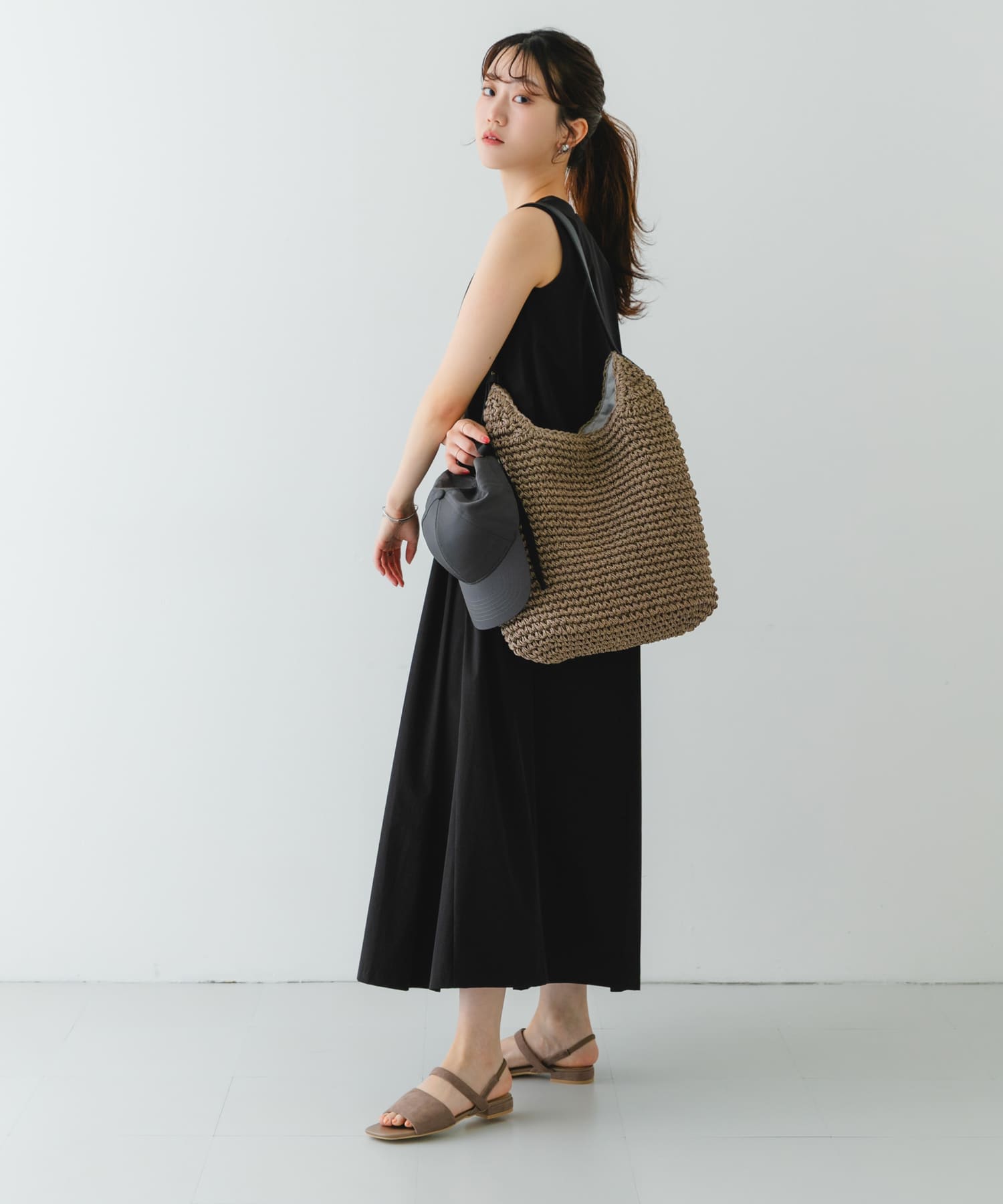 バックゴムサンダル TAUPE 36