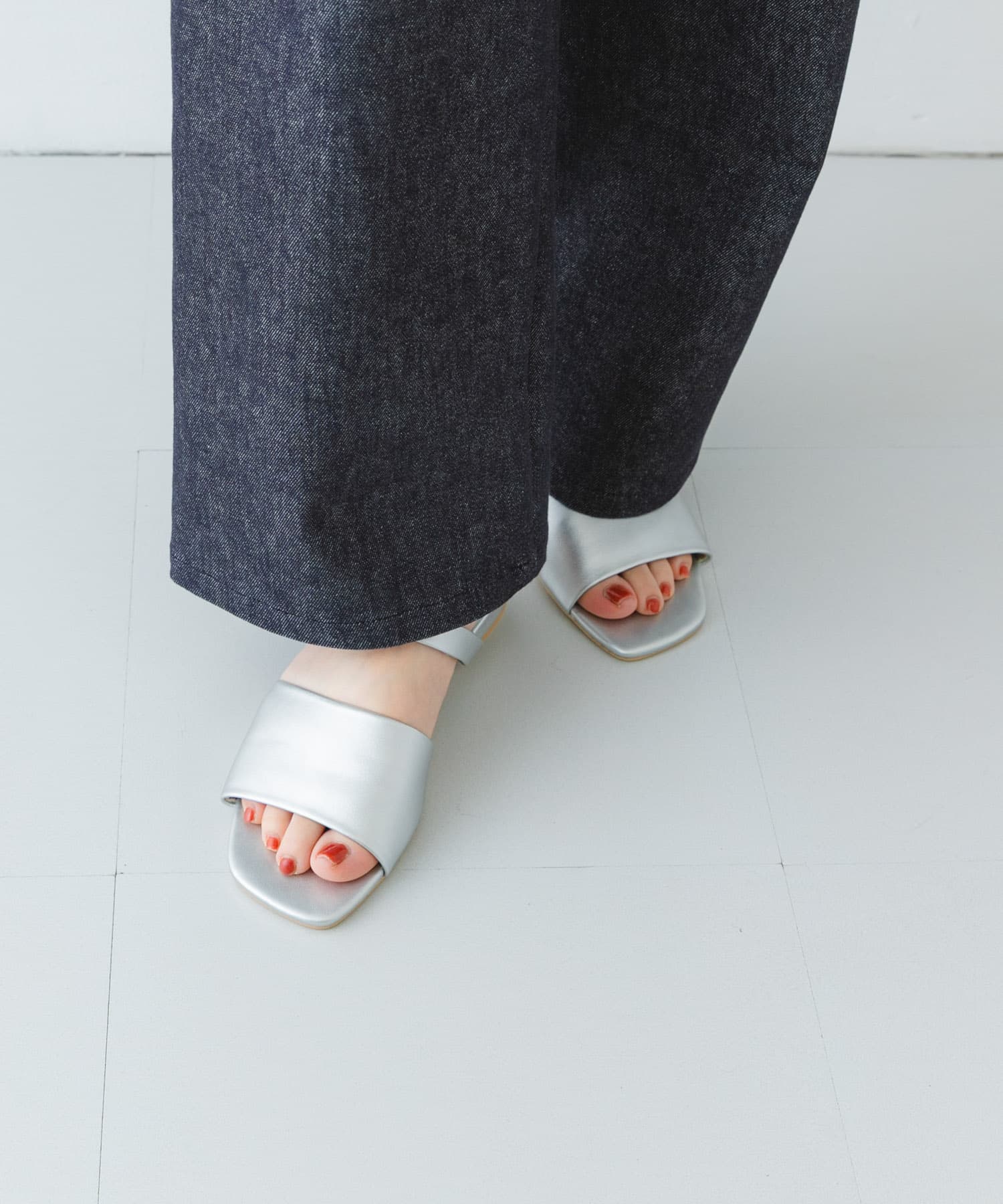 バックゴムサンダル SILVER 36