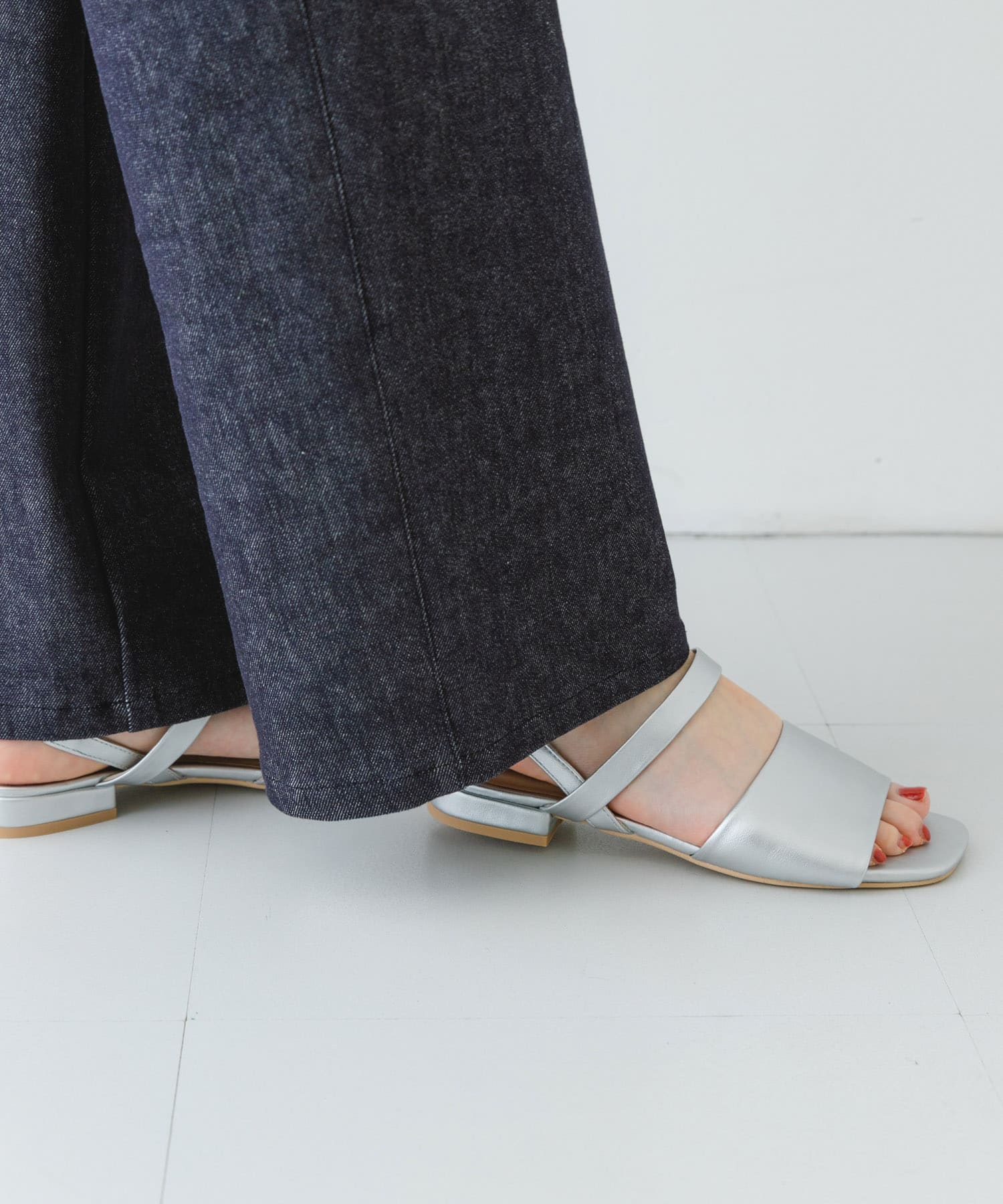 バックゴムサンダル SILVER 36