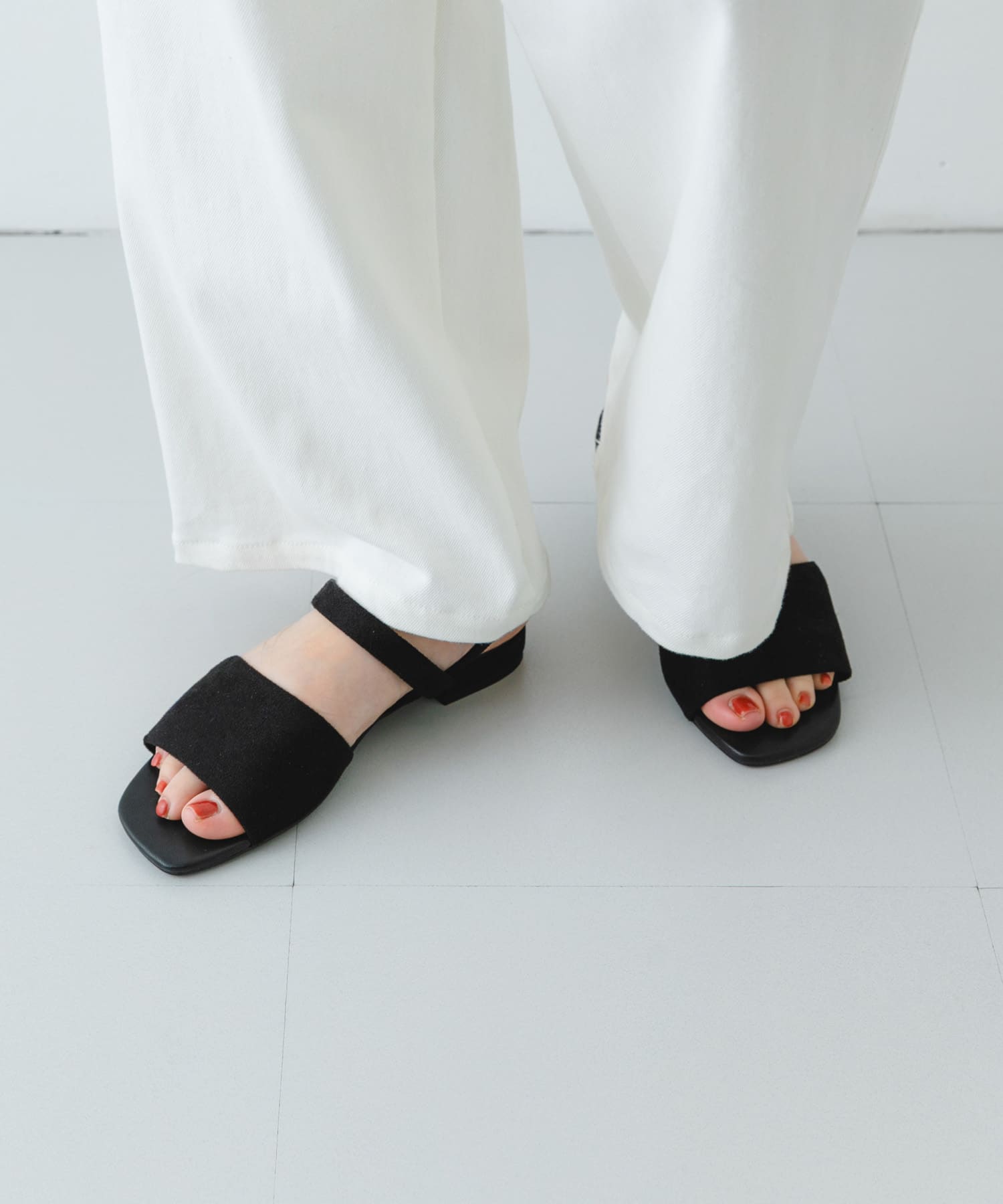 バックゴムサンダル BLACK 36