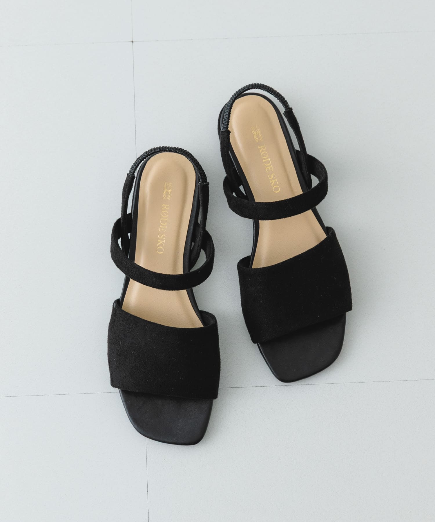 バックゴムサンダル BLACK 37