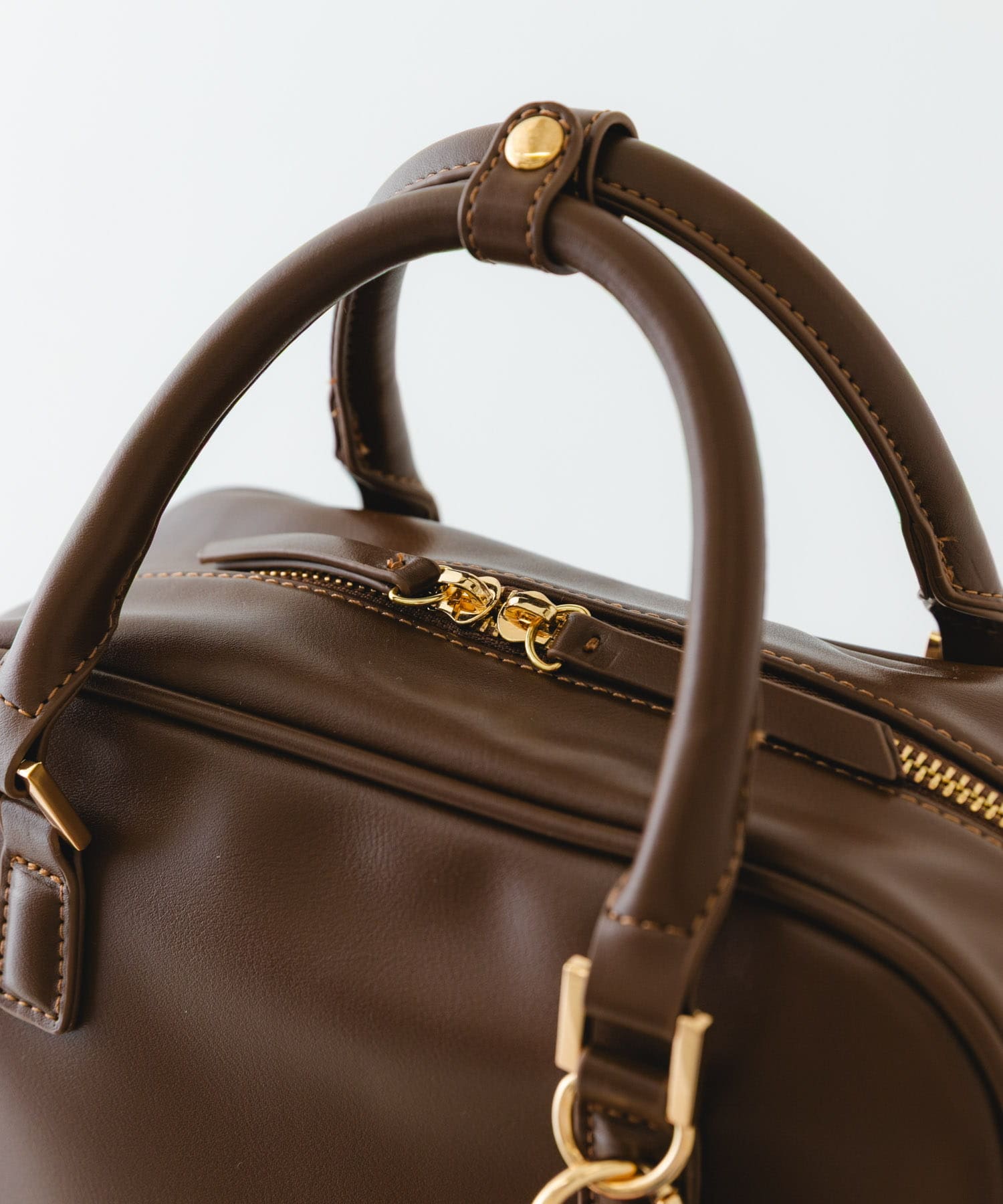 チャームセットボストンバッグ BROWN one