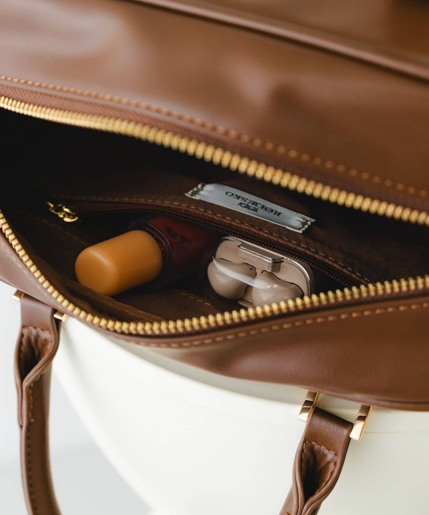 チャームセットボストンバッグ BROWN one