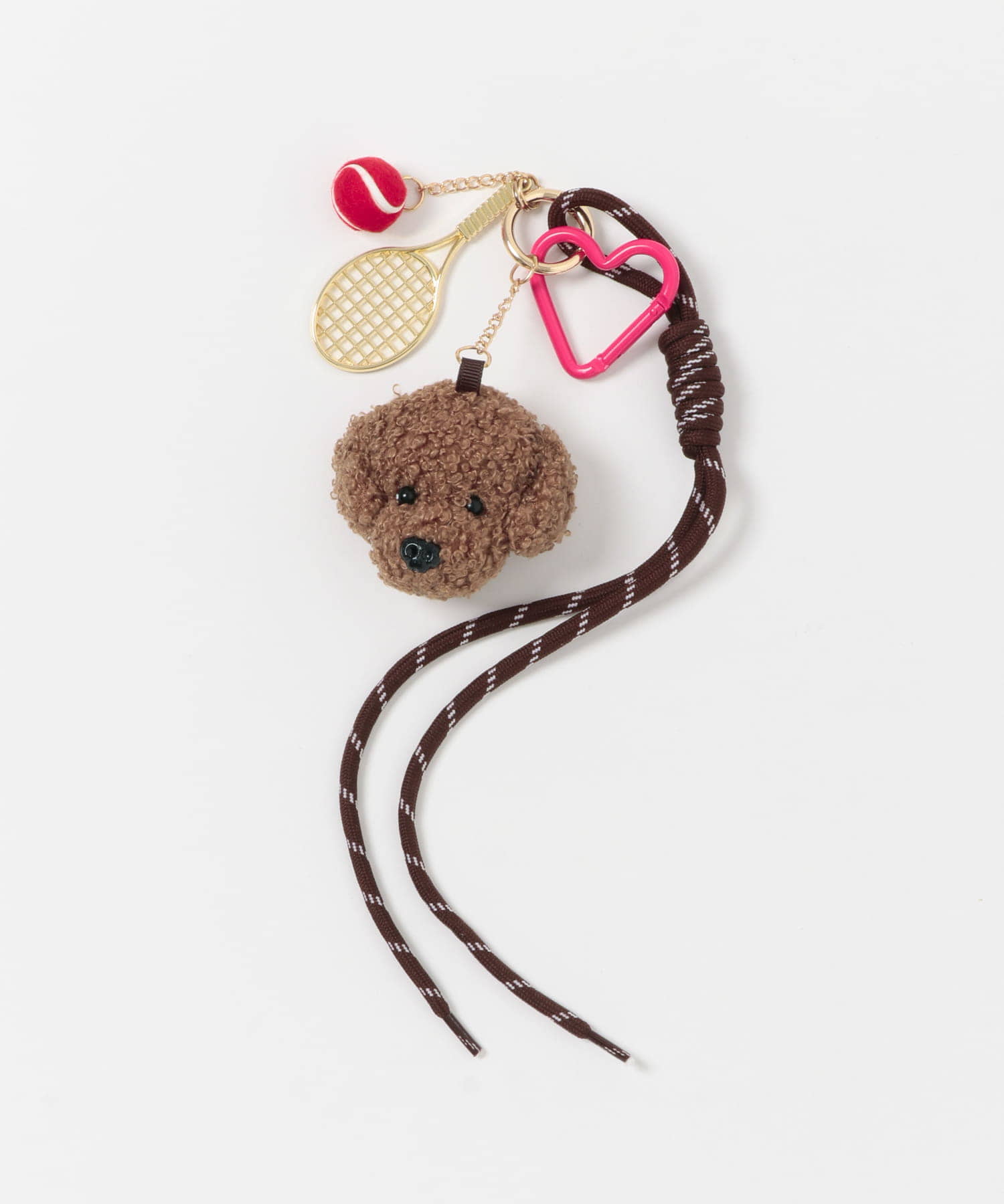 チャームセットボストンバッグ BROWN one