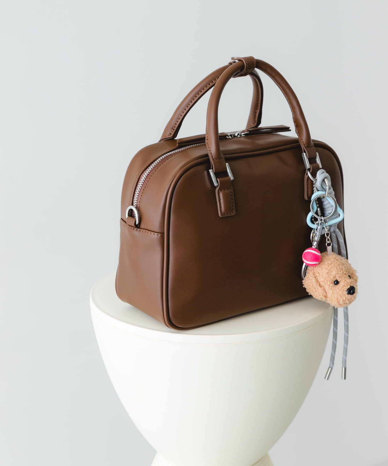 チャームセットボストンバッグ BROWN② one