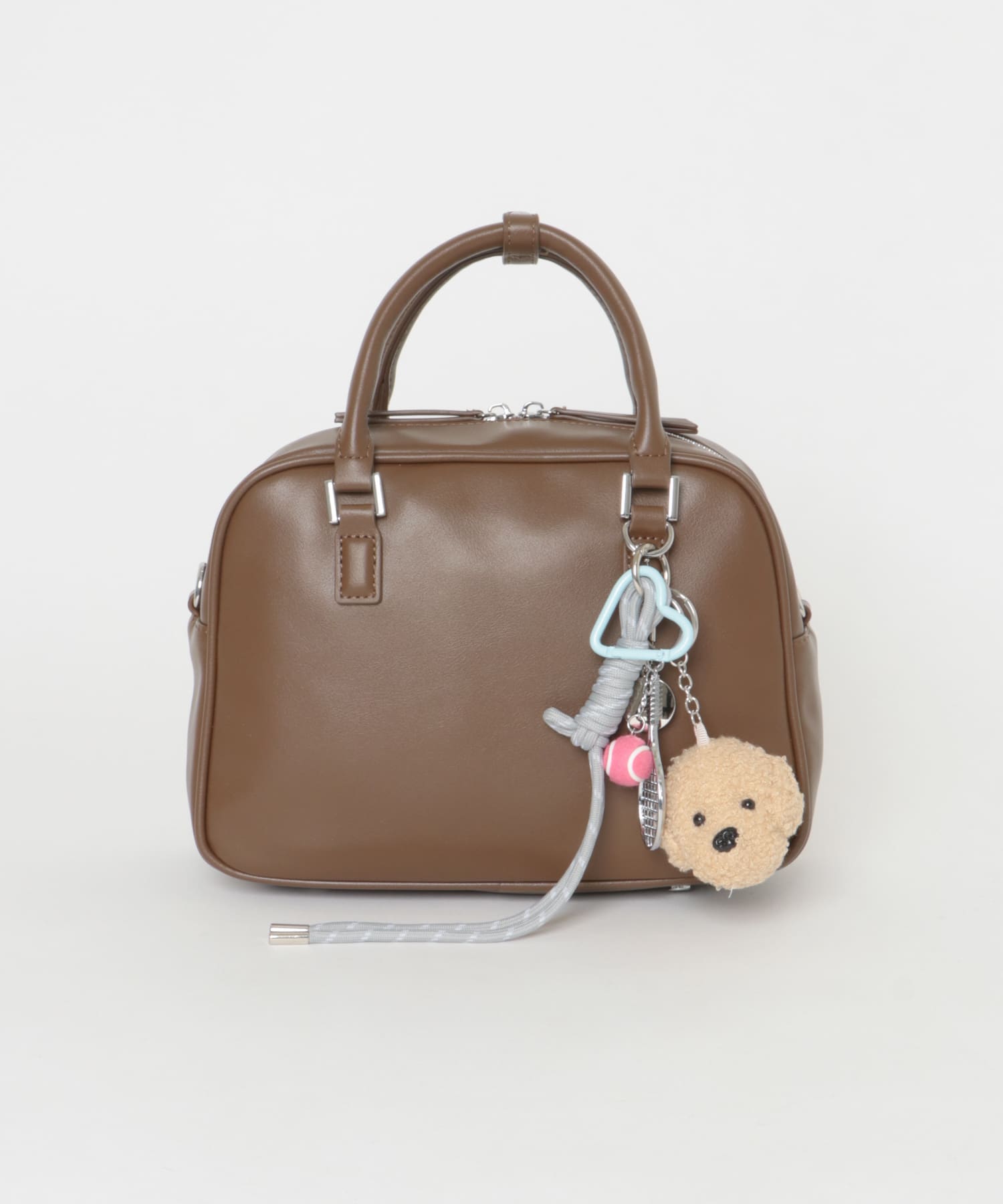 チャームセットボストンバッグ BROWN② one
