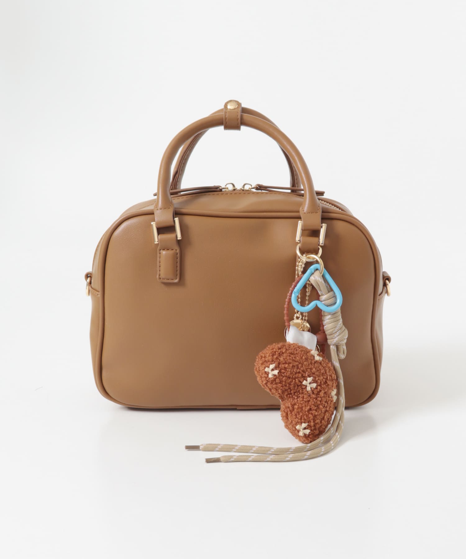 チャームセットボストンバッグ CAMEL one