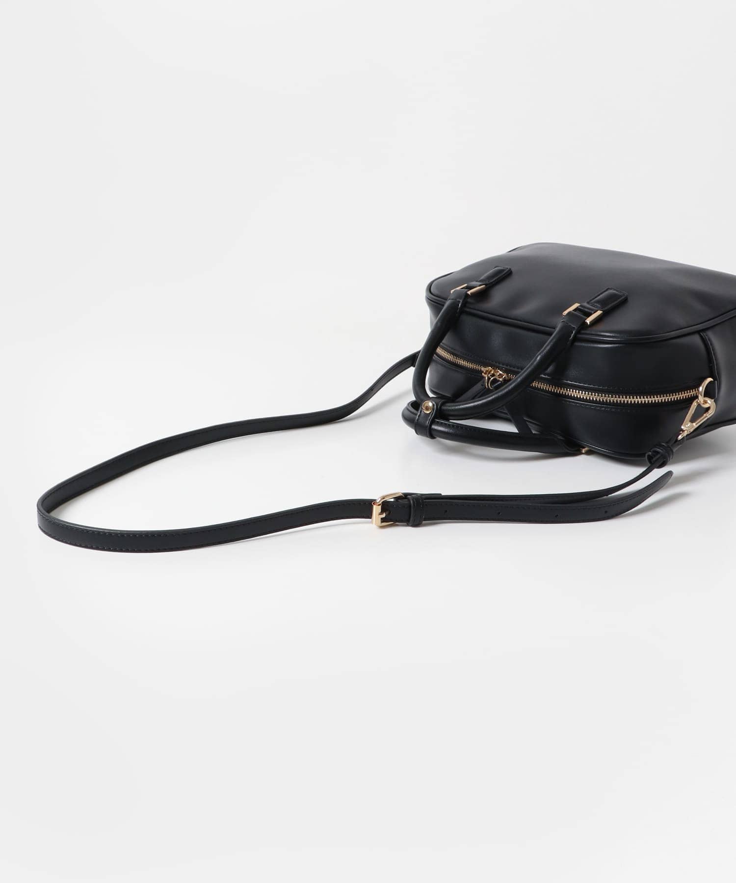 チャームセットボストンバッグ BLACK one