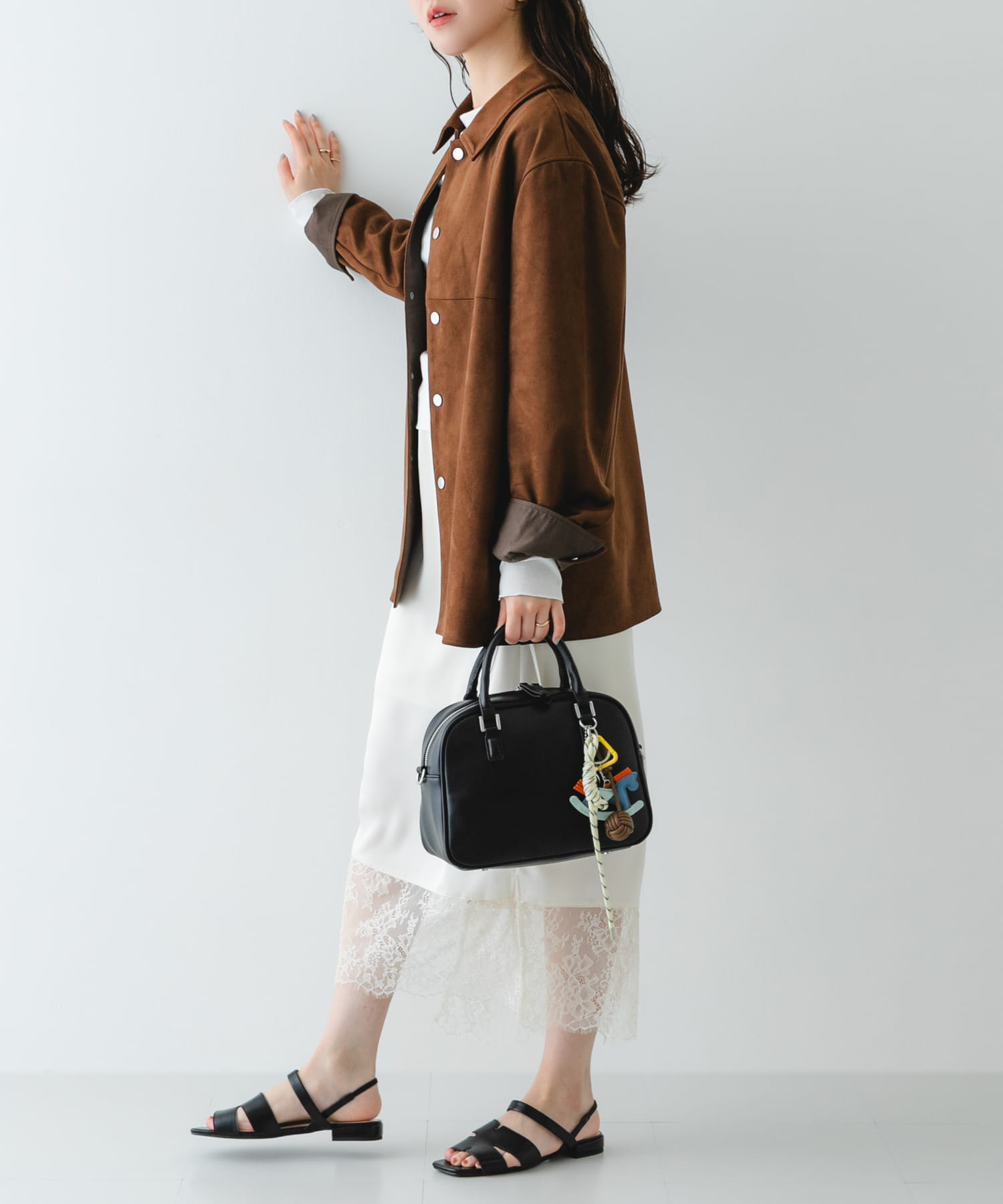 チャームセットボストンバッグ BLACK② one