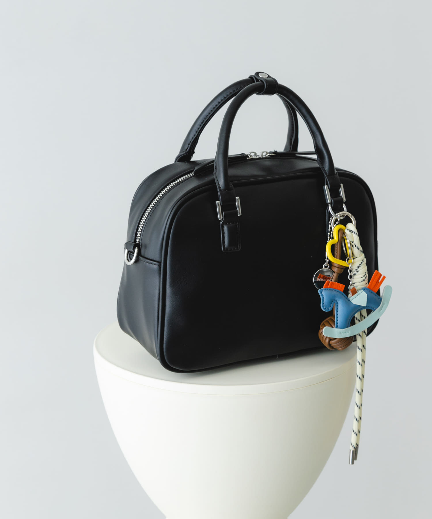 チャームセットボストンバッグ BLACK② one