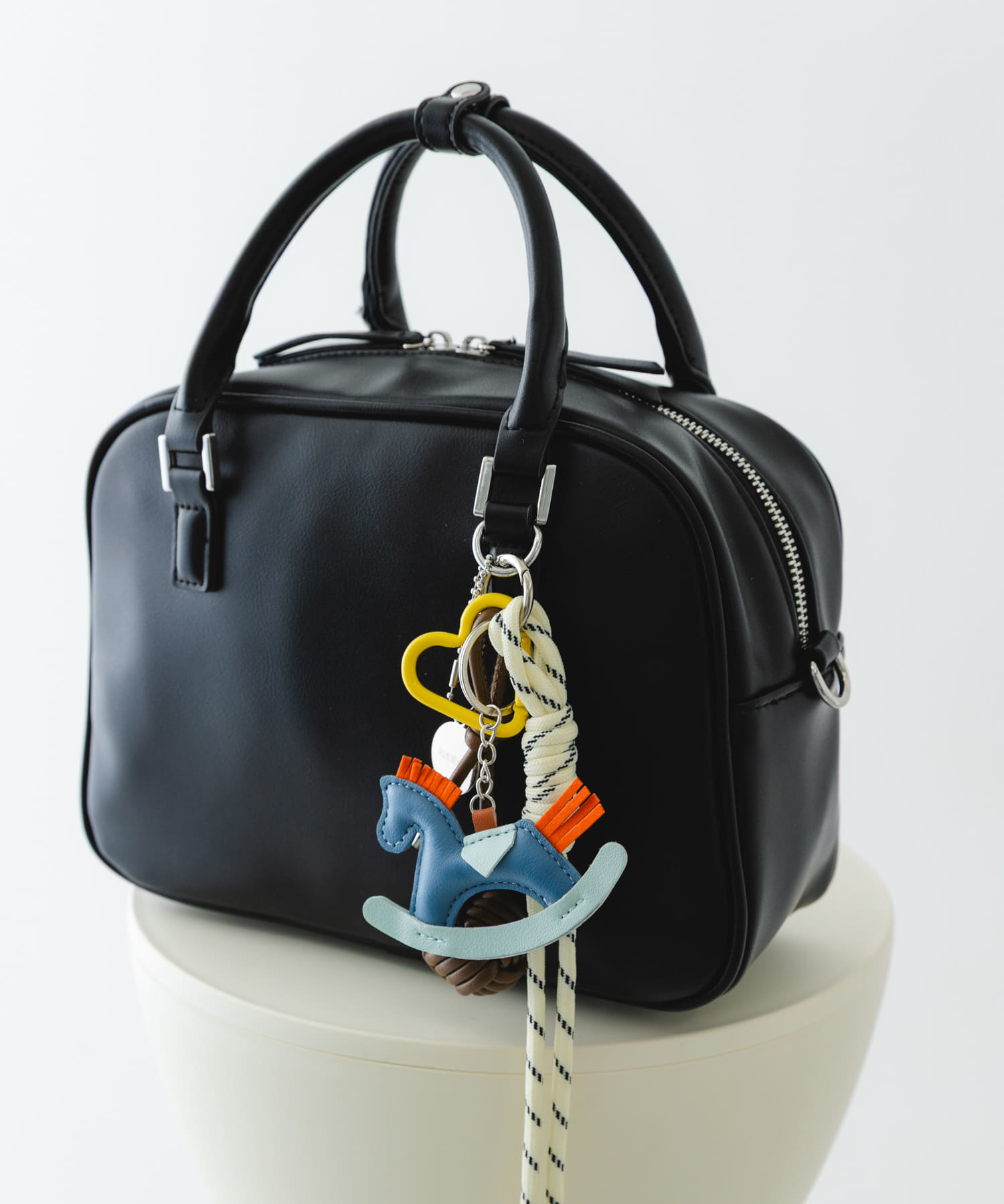 チャームセットボストンバッグ BLACK② one