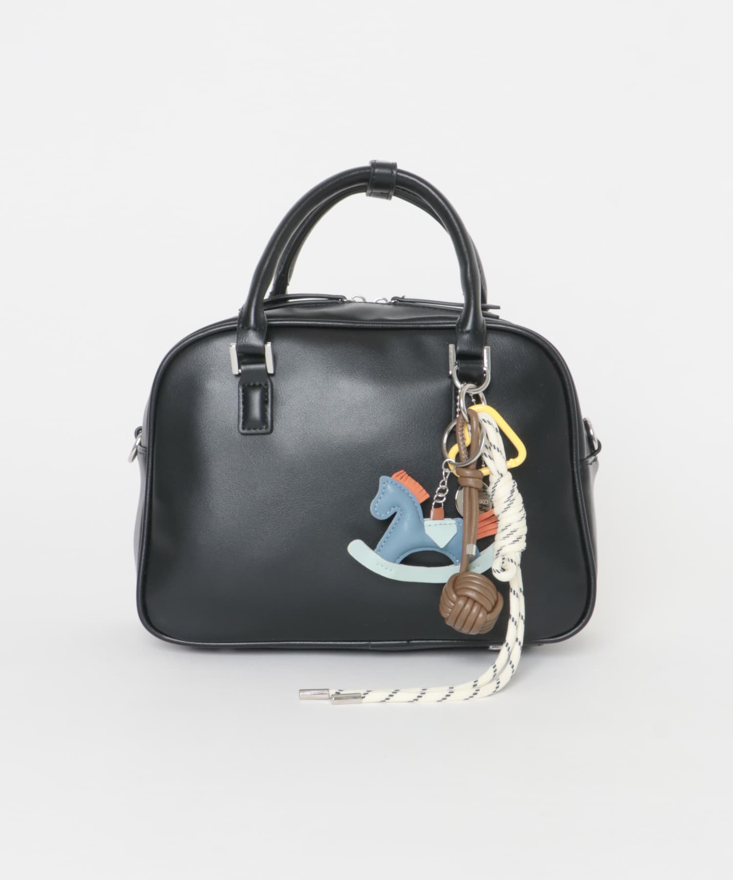 チャームセットボストンバッグ BLACK② one