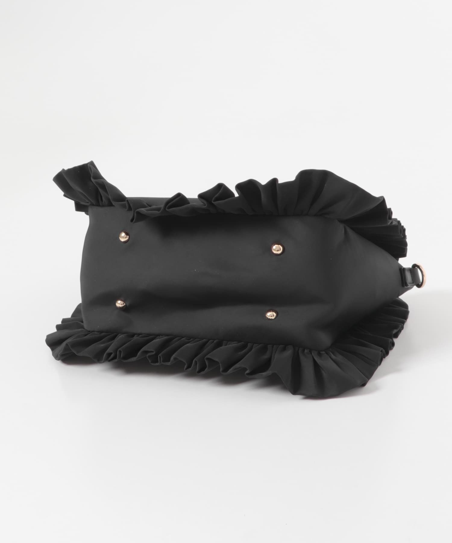スターチャームフリルトートバッグ BLACK one