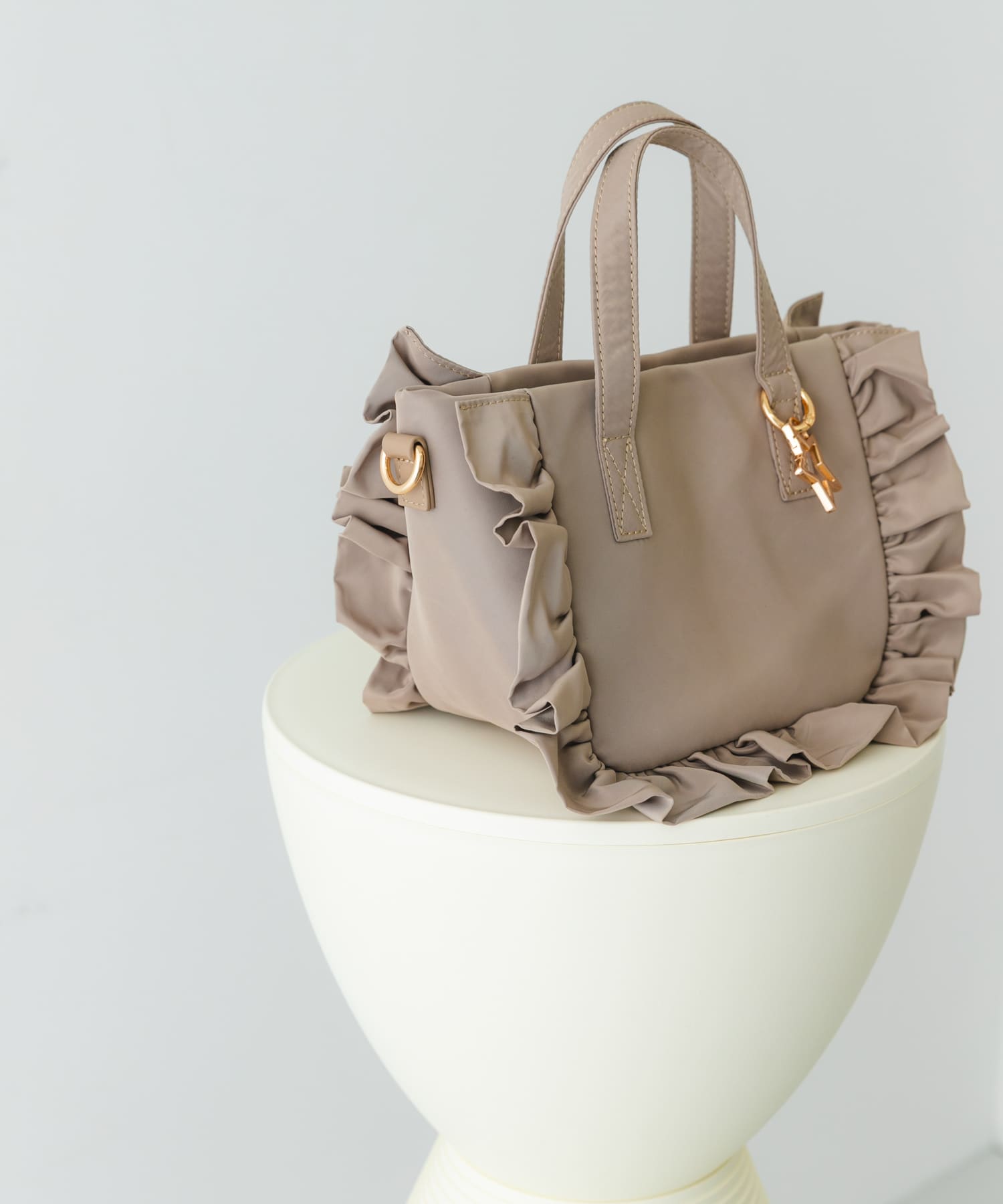 スターチャームフリルミニトートバッグ MOCHA one