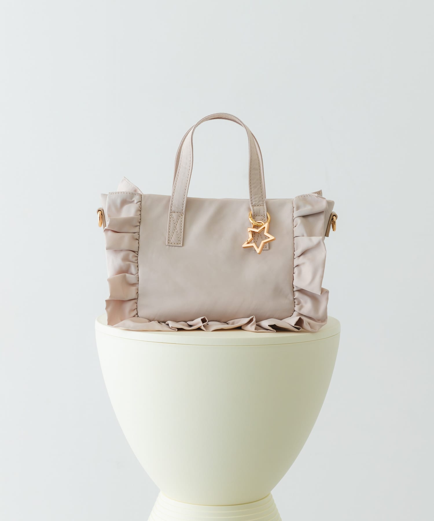 スターチャームフリルミニトートバッグ(one IVORY): バッグ｜URBAN
