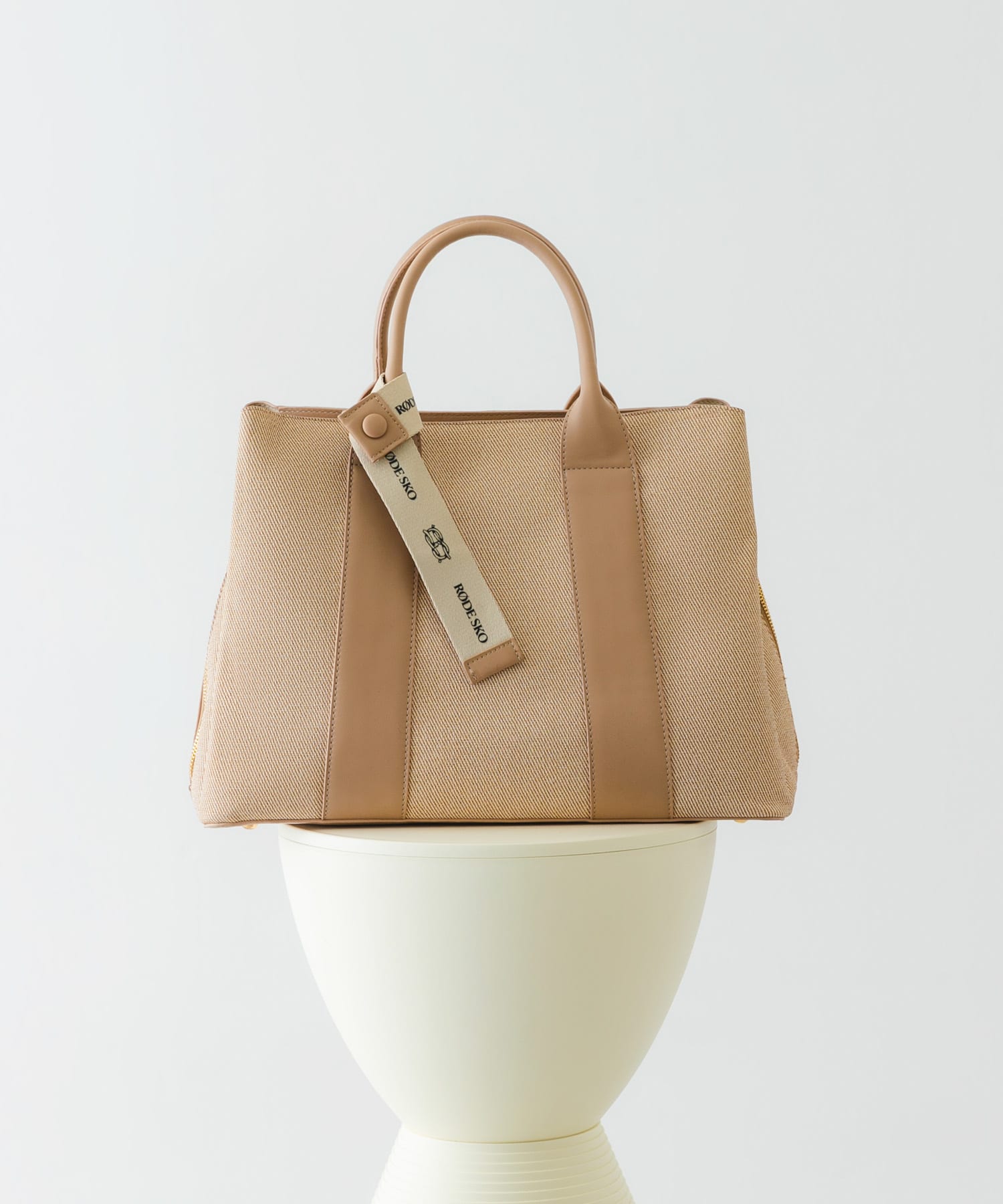 『Lサイズ』ロゴリボン付A4トートバッグ BEGxBEG one