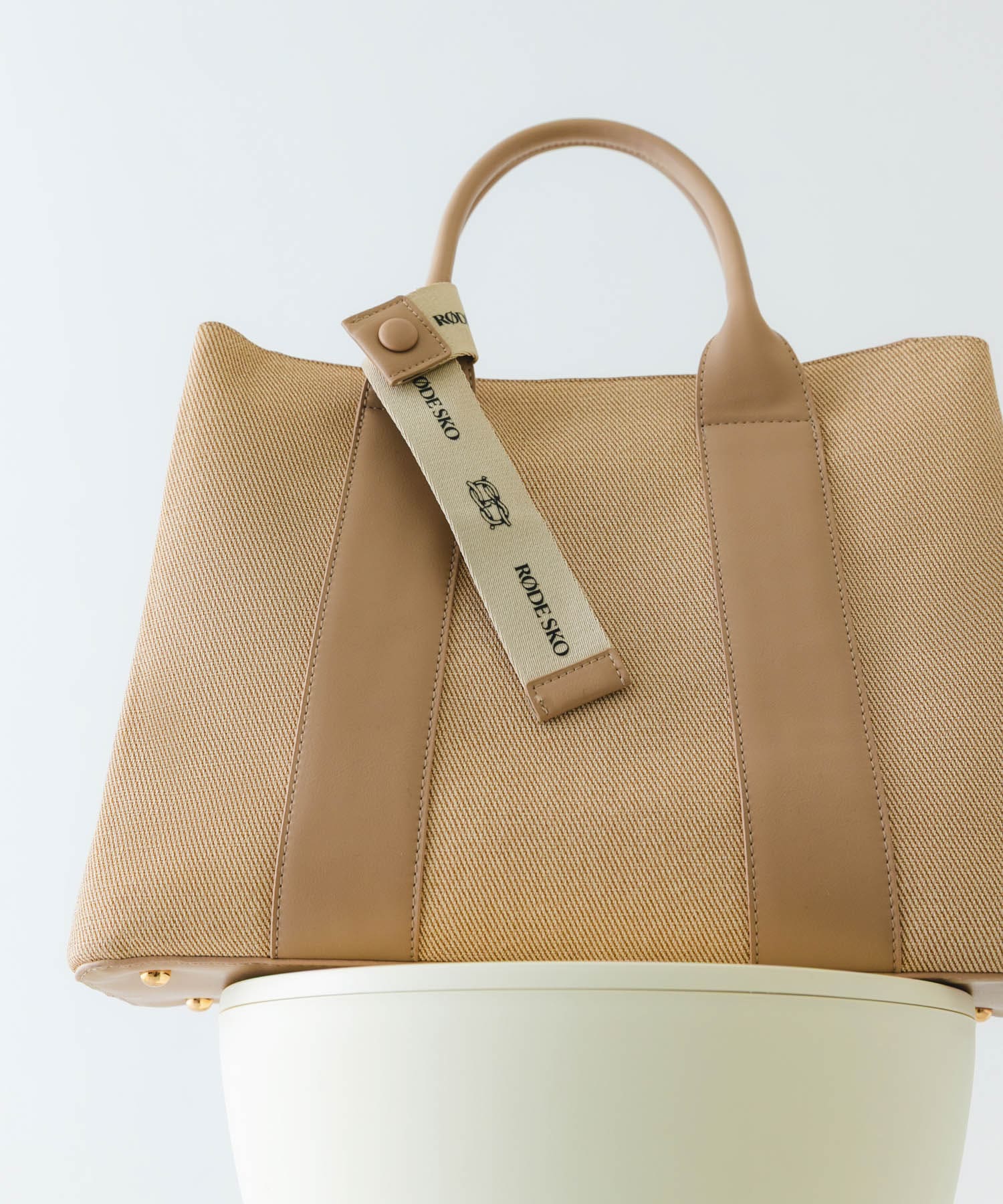 『Lサイズ』ロゴリボン付A4トートバッグ BEGxBEG one