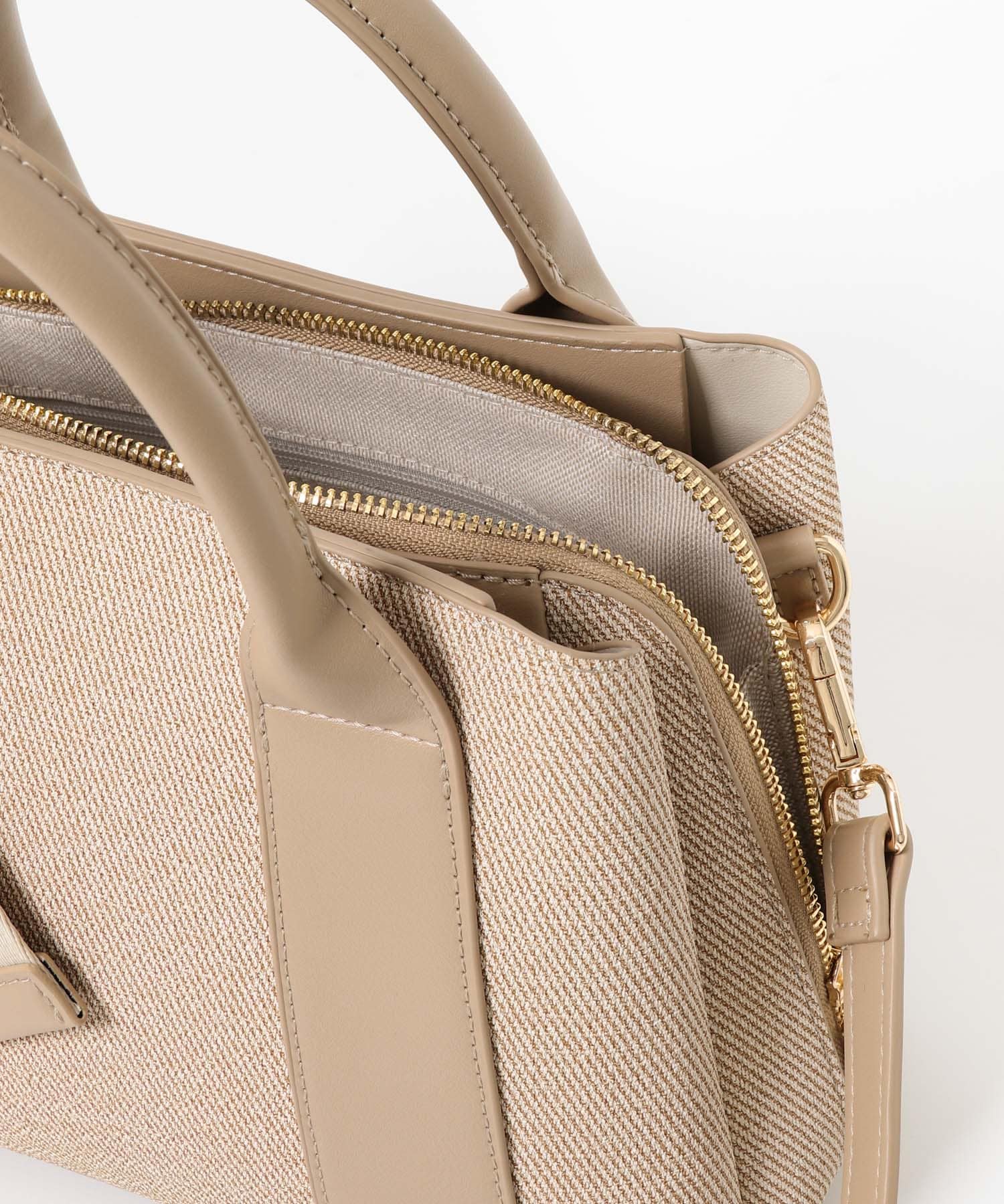 ロゴリボン付2WAYハンドバッグ BEGxBEG one