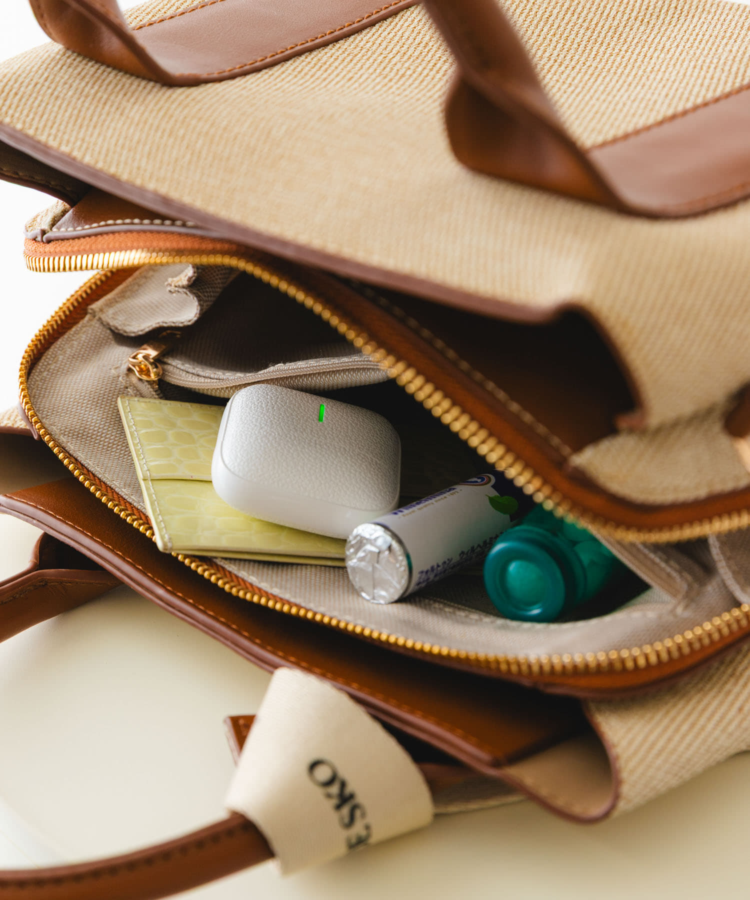 ロゴリボン付2WAYハンドバッグ OFFxCML one