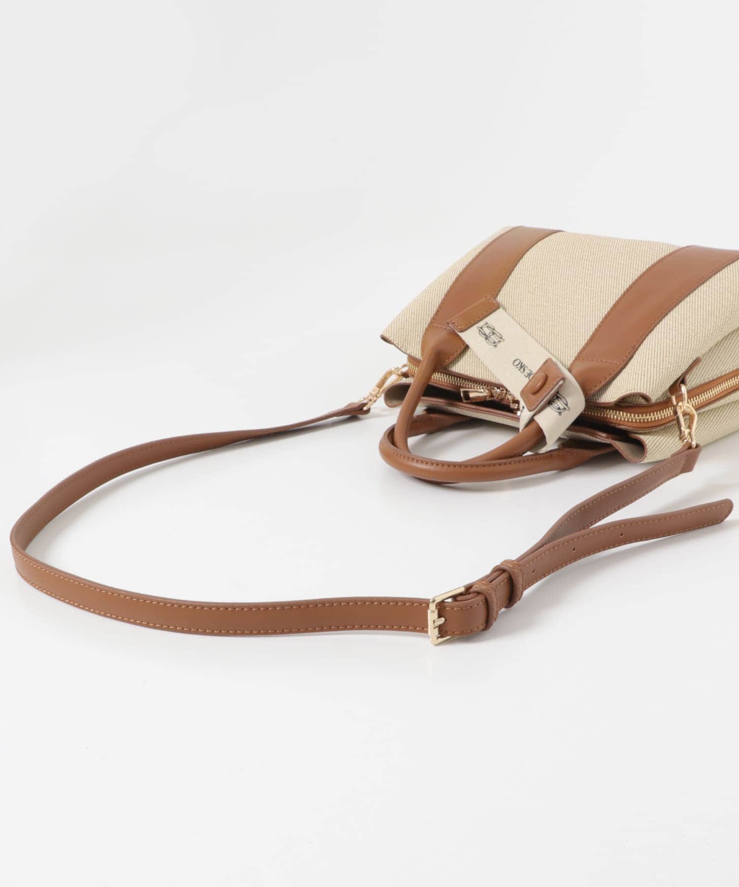 ロゴリボン付2WAYハンドバッグ OFFxCML one