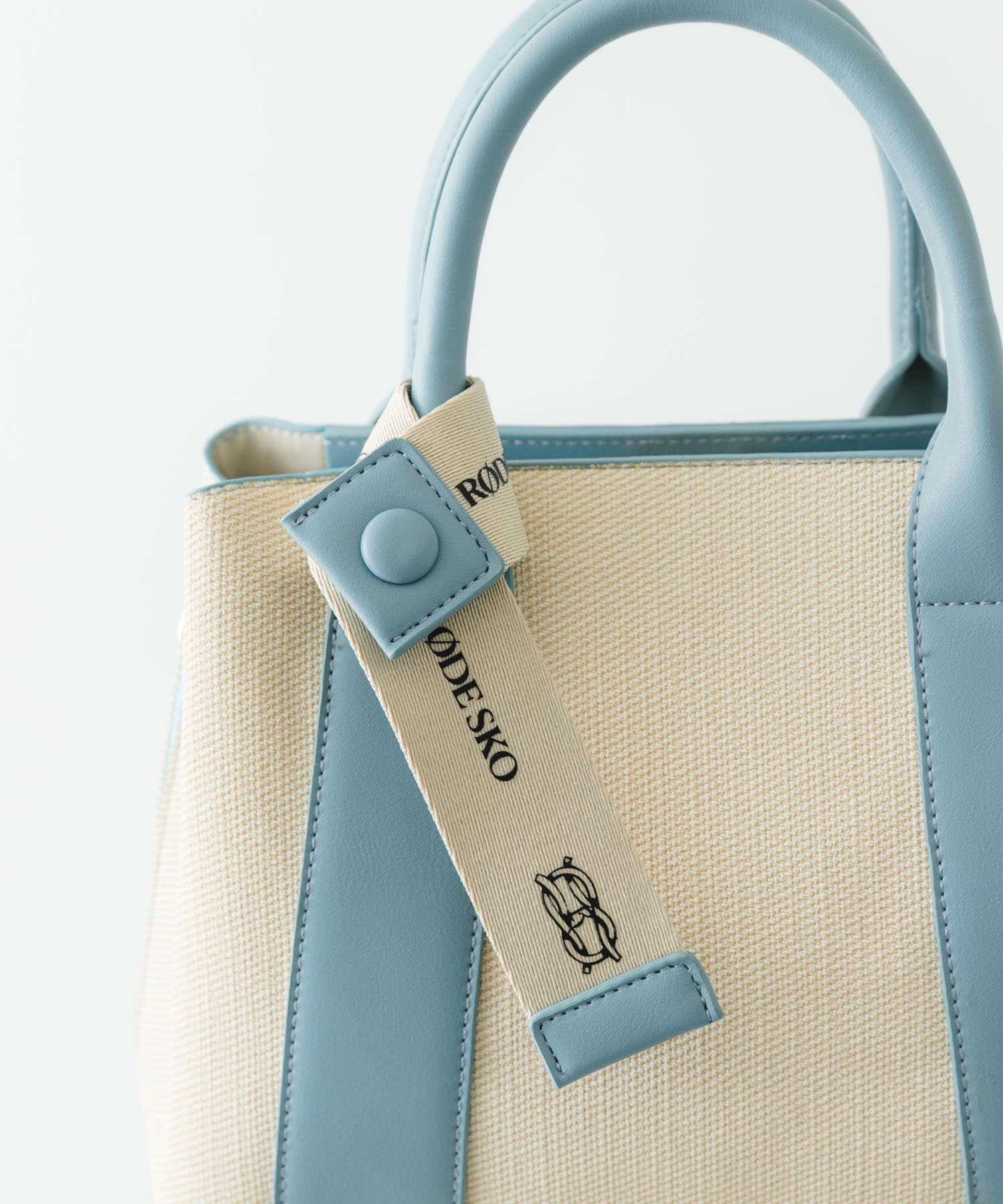 『Mサイズ』ロゴリボン付2WAYハンドバッグ OFFxSAX one