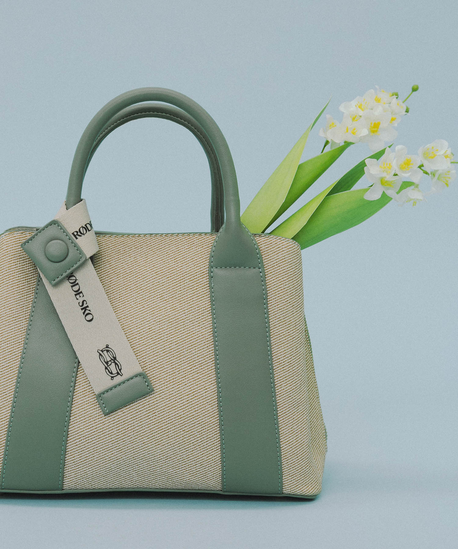 ロゴリボン付2WAYハンドバッグ OFFxMINT one