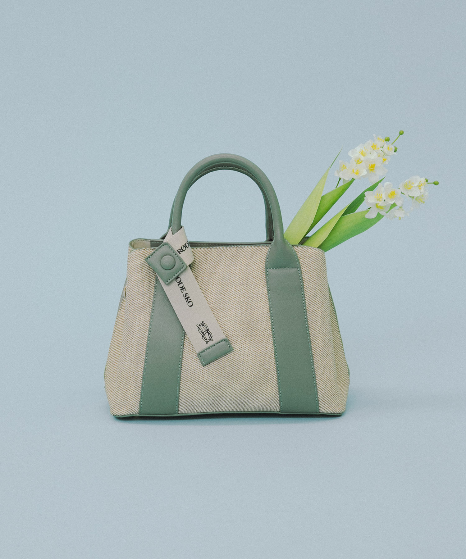 ロゴリボン付2WAYハンドバッグ OFFxMINT one