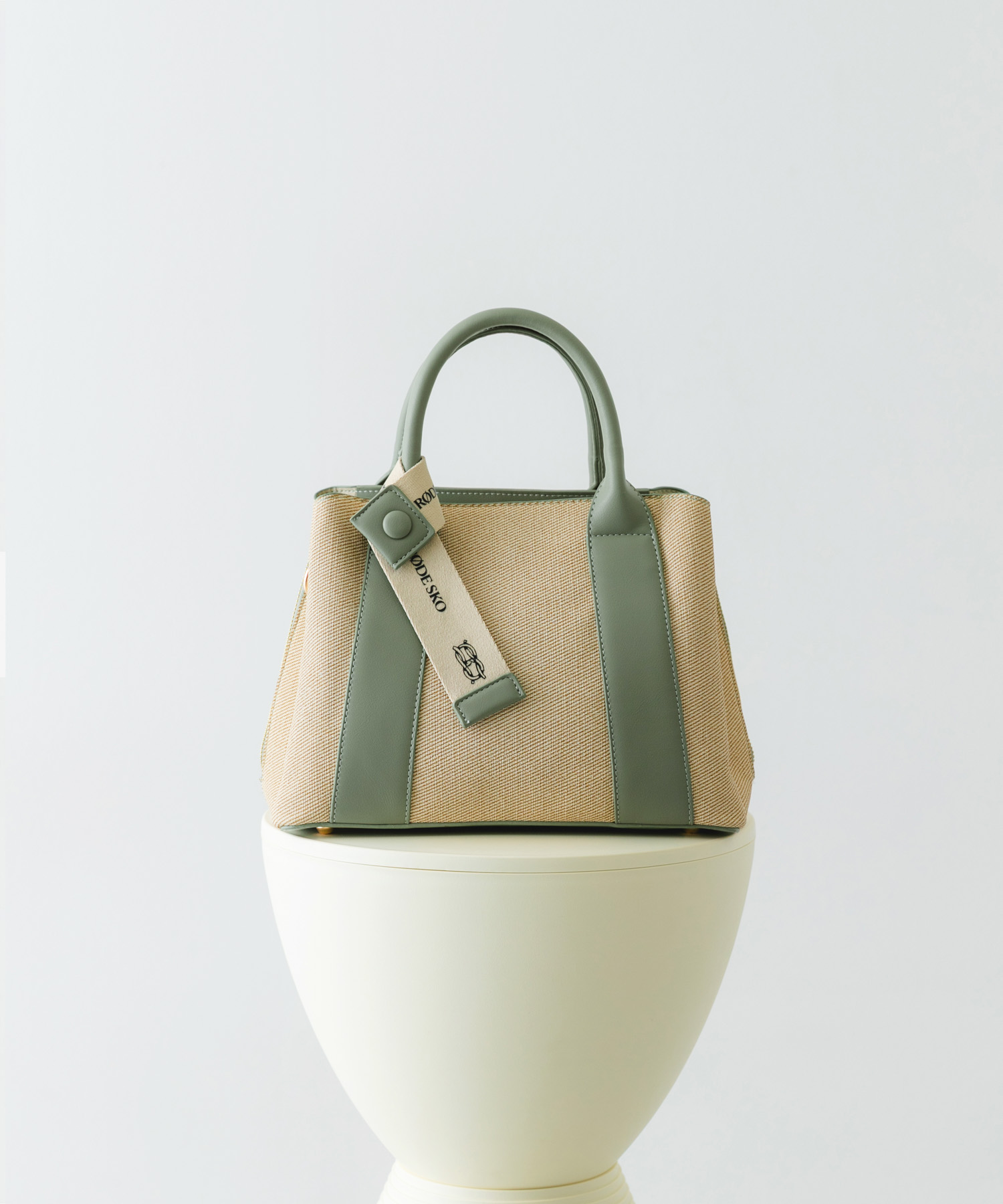 ロゴリボン付2WAYハンドバッグ OFFxMINT one