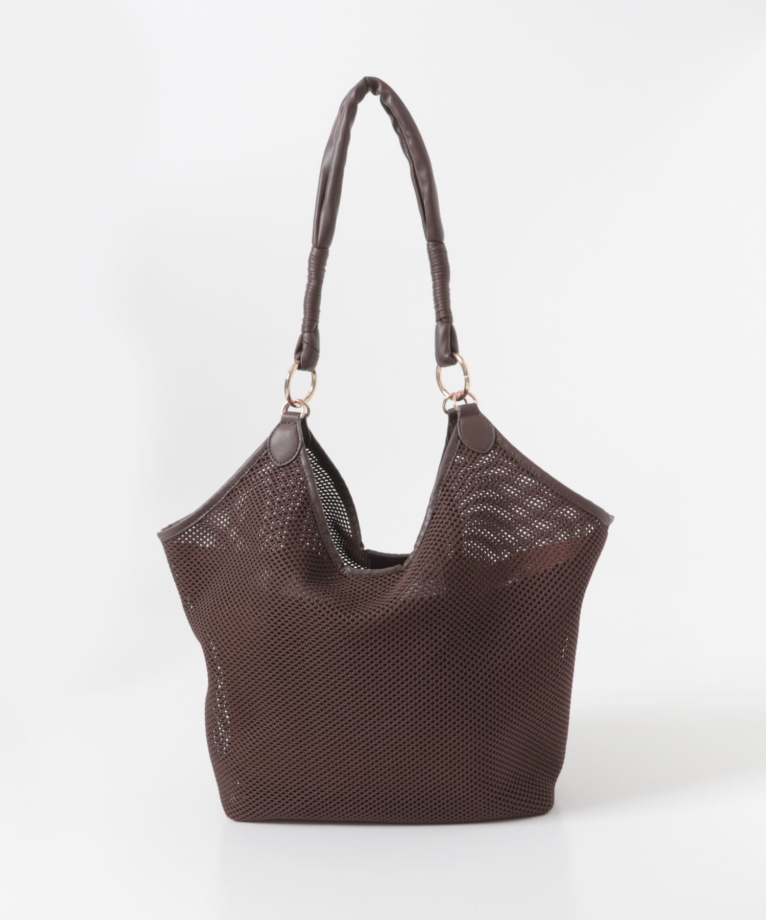 メッシュトートバッグ BROWN one