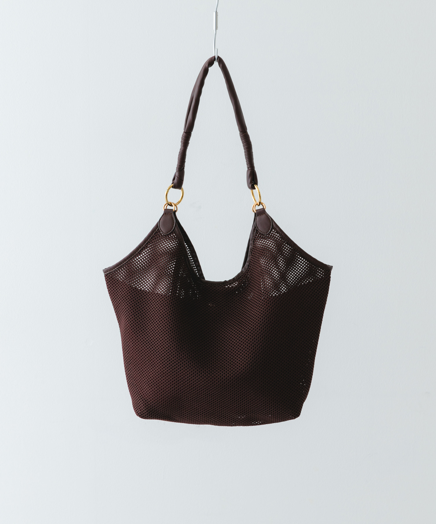 メッシュトートバッグ BROWN one