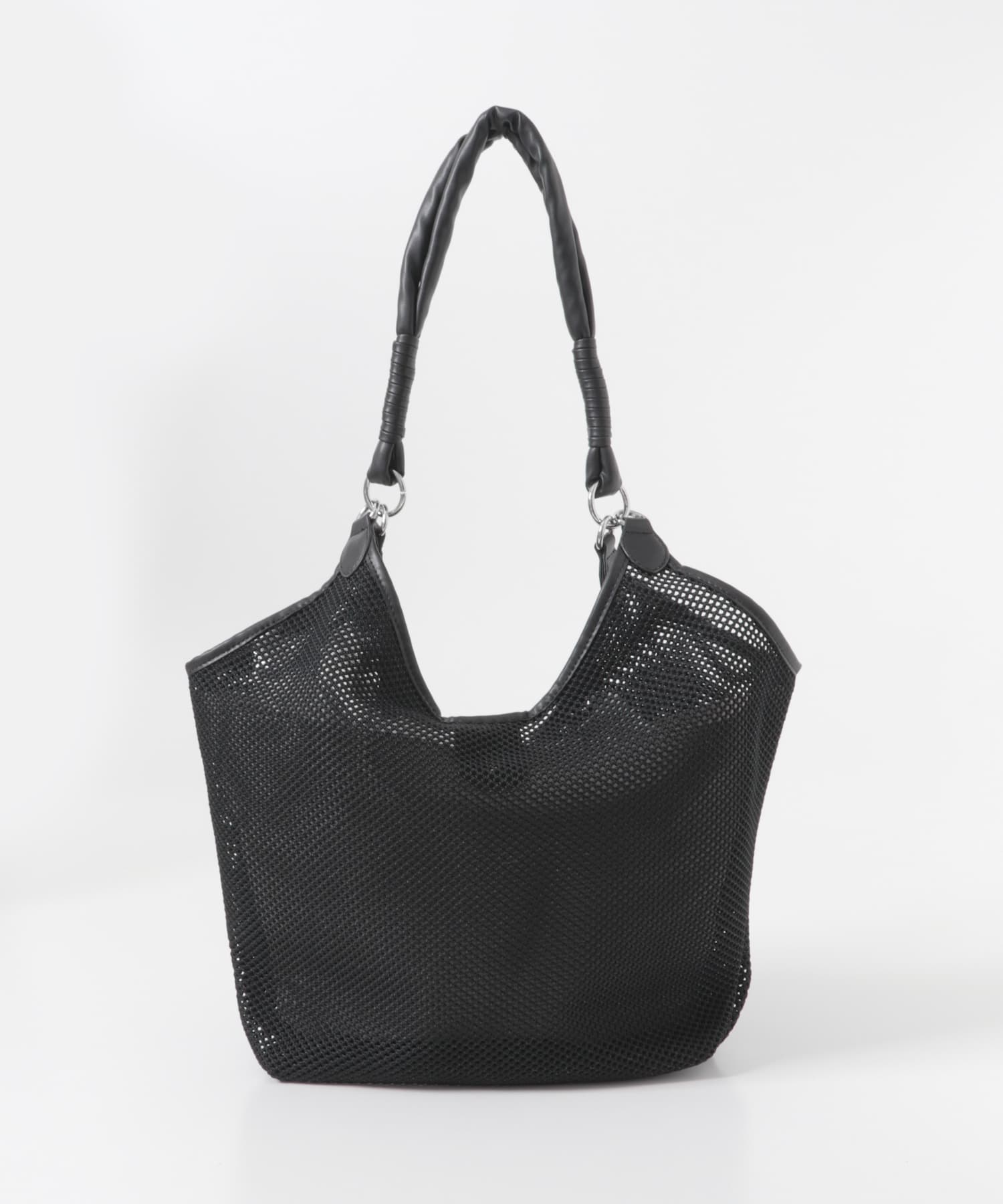 メッシュトートバッグ BLACK one