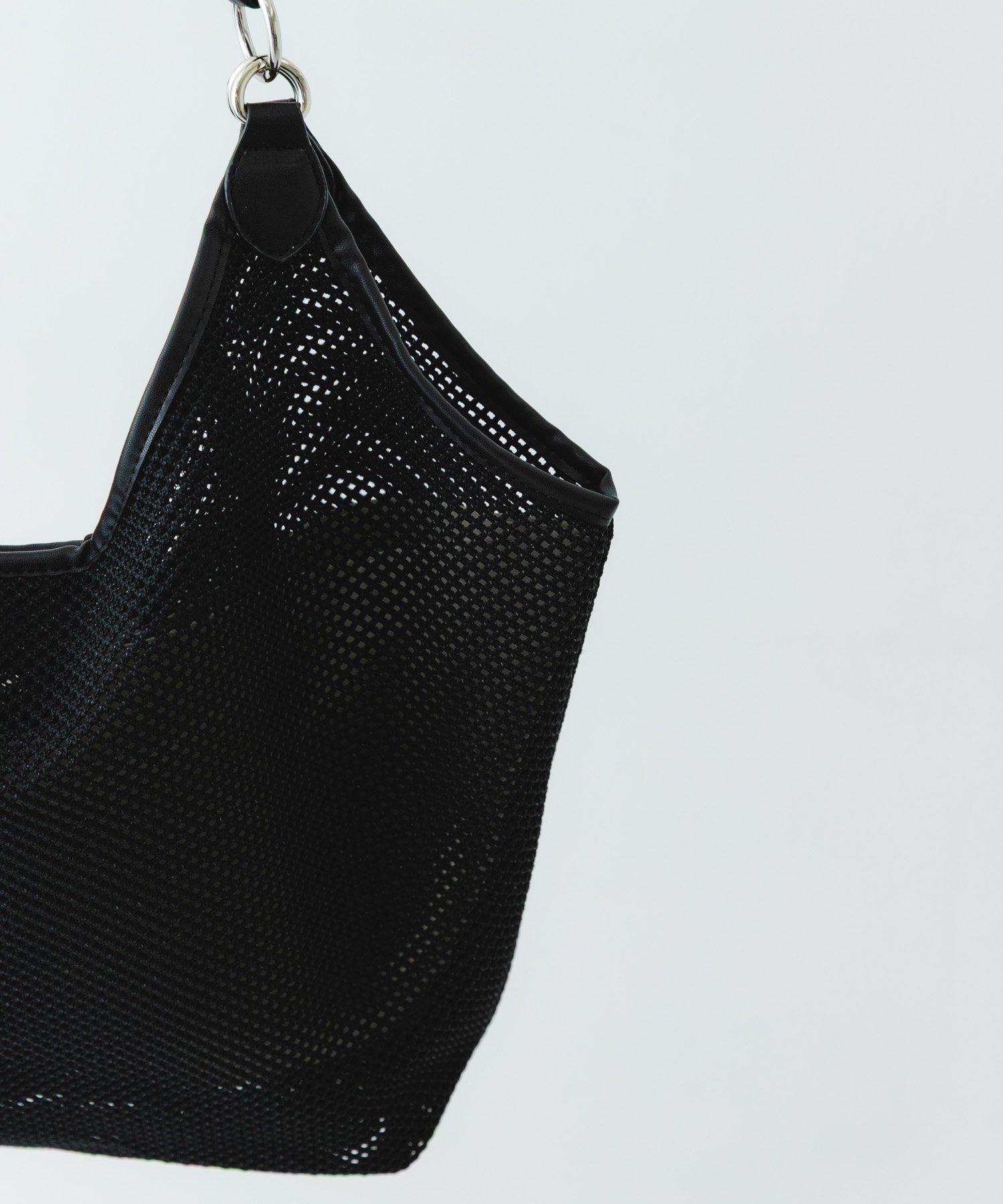 メッシュトートバッグ BLACK one