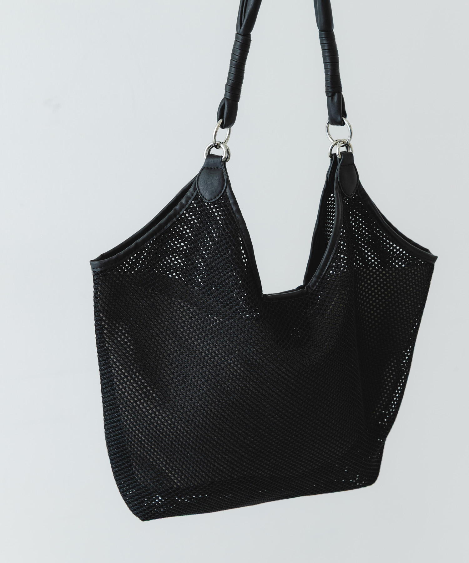 メッシュトートバッグ BLACK one