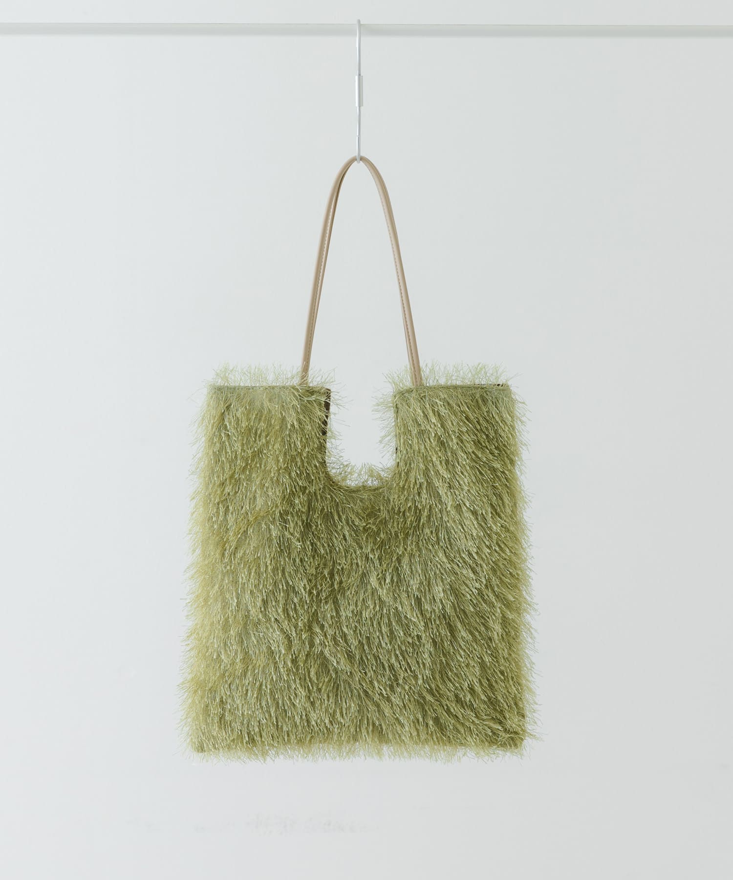 ヘアリートートバッグ OLIVE one
