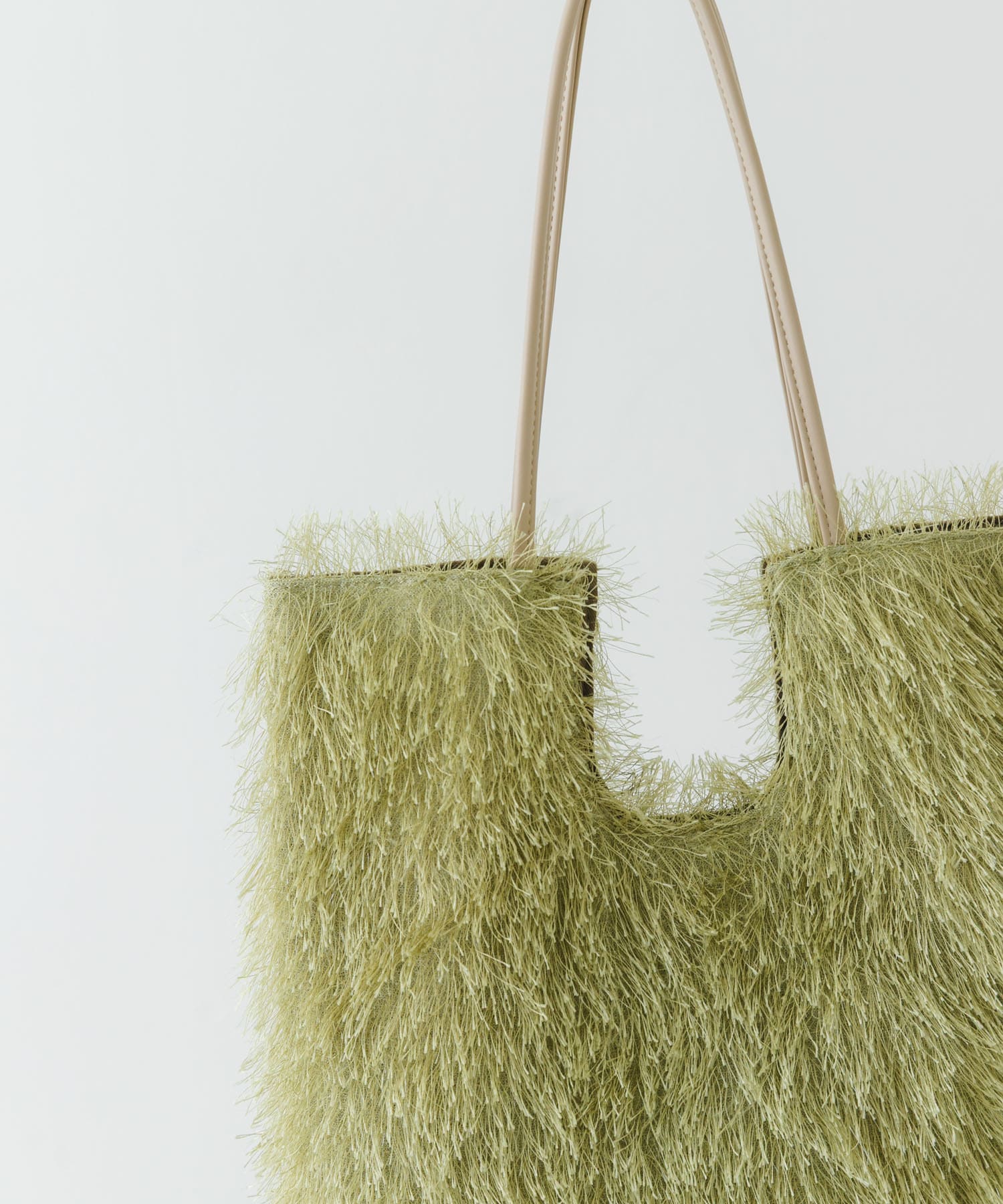 ヘアリートートバッグ OLIVE one