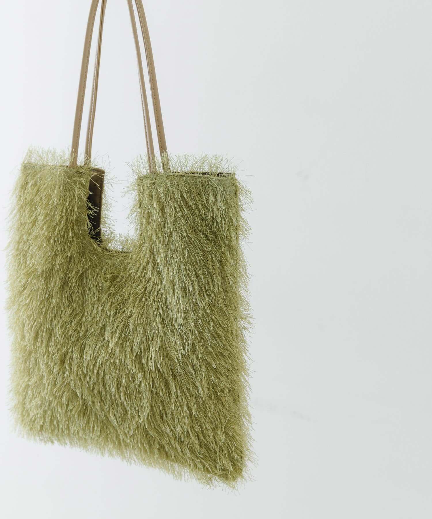 ヘアリートートバッグ OLIVE one
