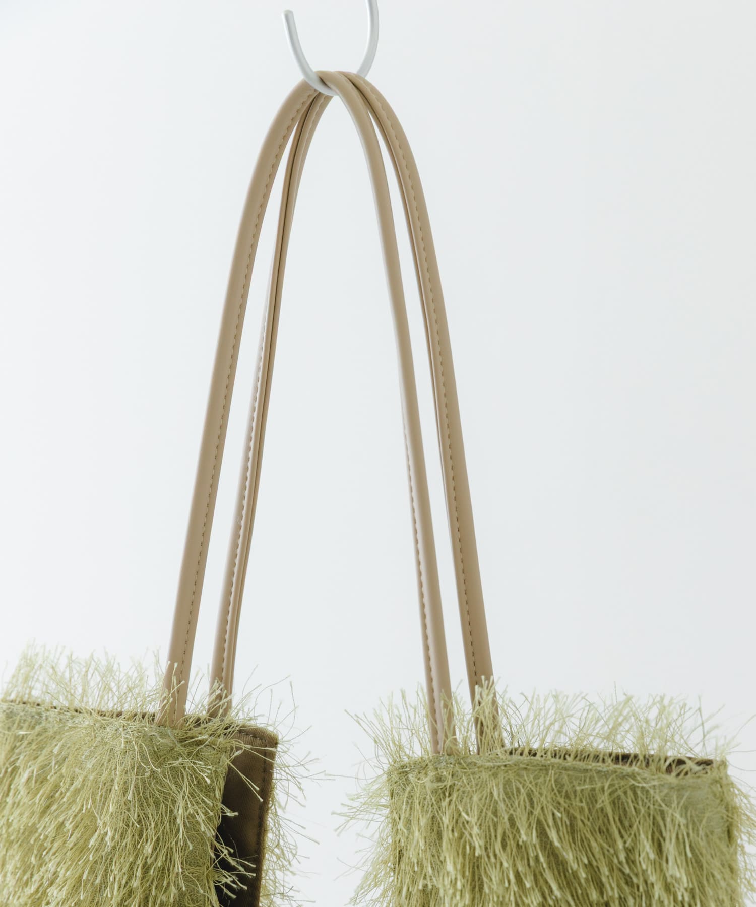 ヘアリートートバッグ OLIVE one