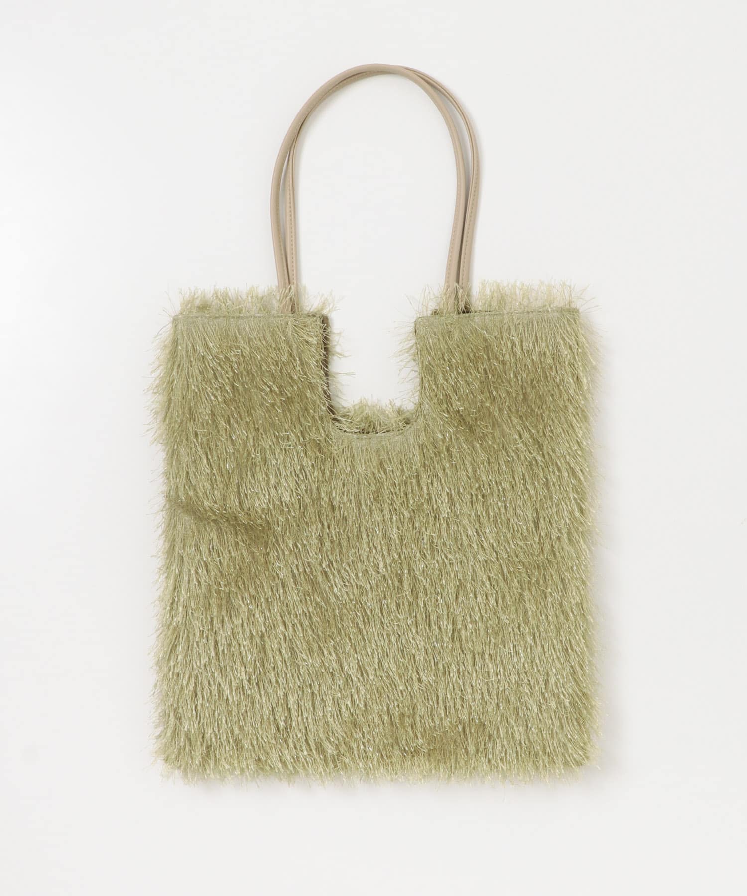 ヘアリートートバッグ OLIVE one