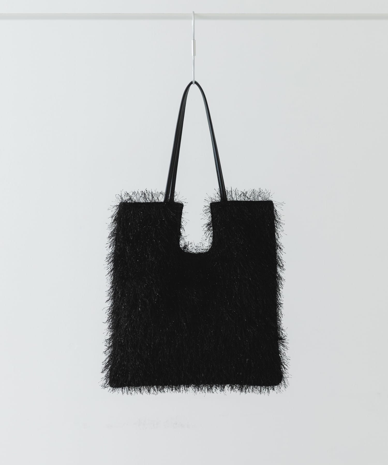 ヘアリートートバッグ BLACK one