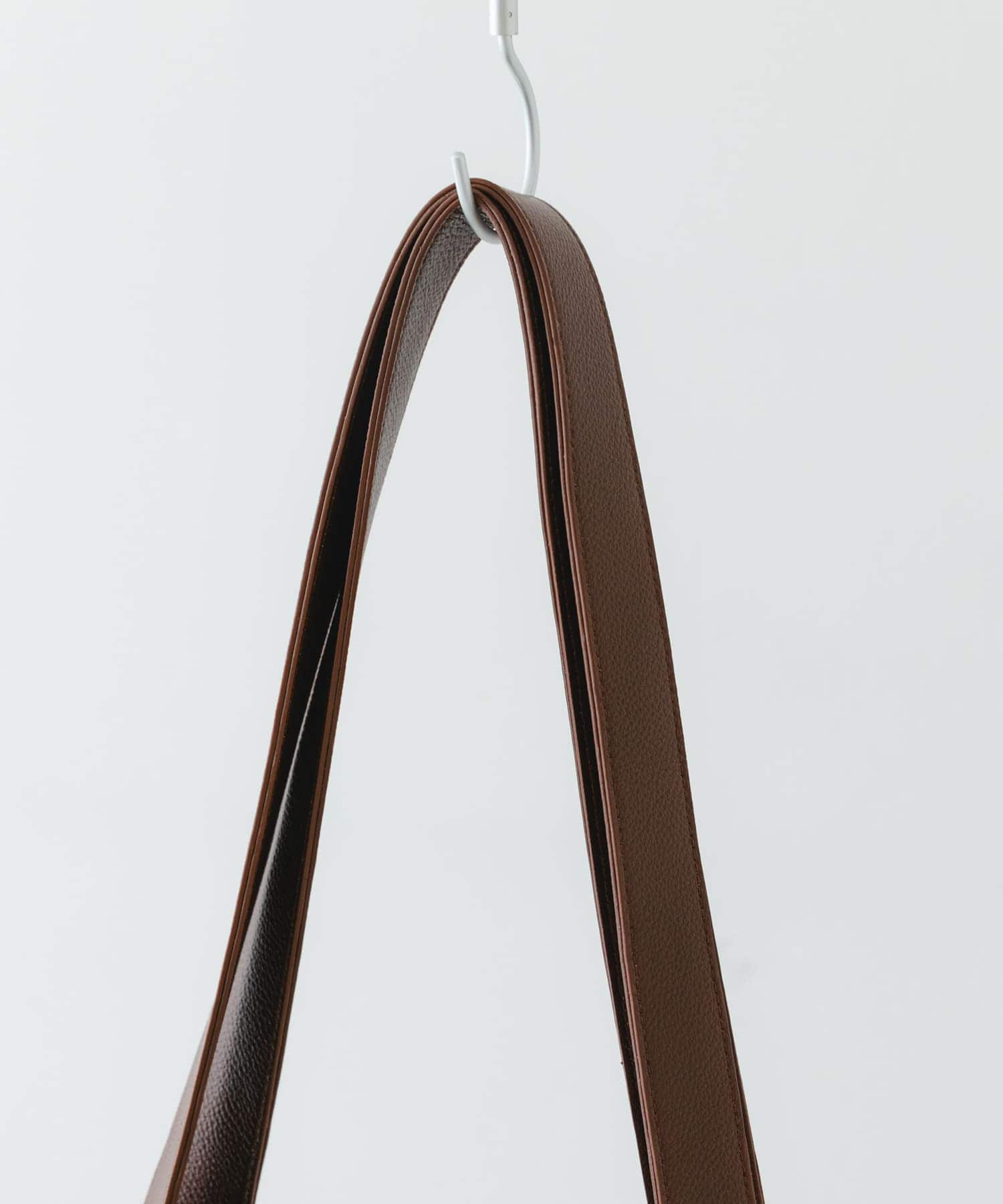 『一部別注カラー』BEAURE　カウレザー2デザインベルトバッグ BLKxCHOCO one