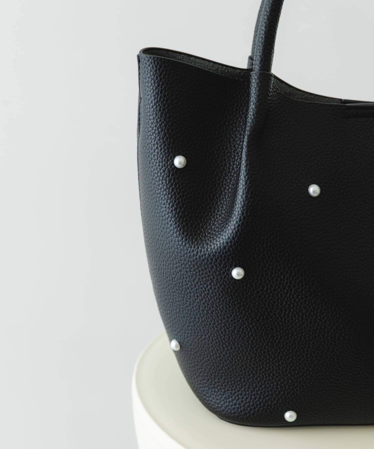 インバッグ付パールバッグ BLACK one