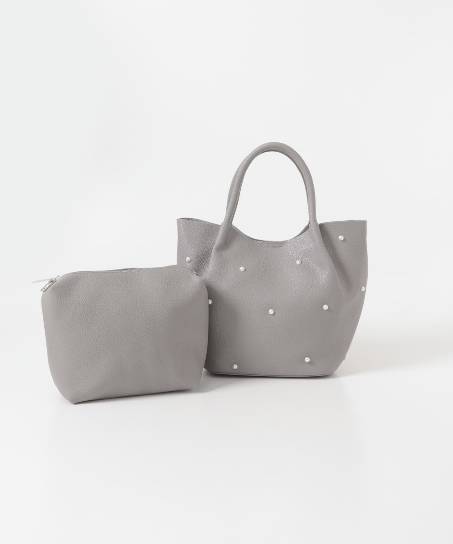 インバッグ付パールバッグ GRAY one