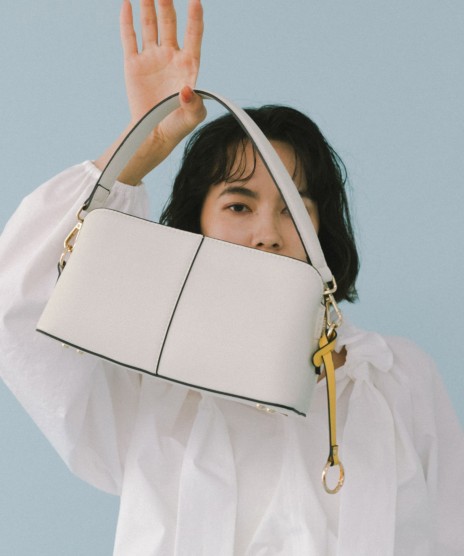 センターステッチショルダーバッグ MILK one