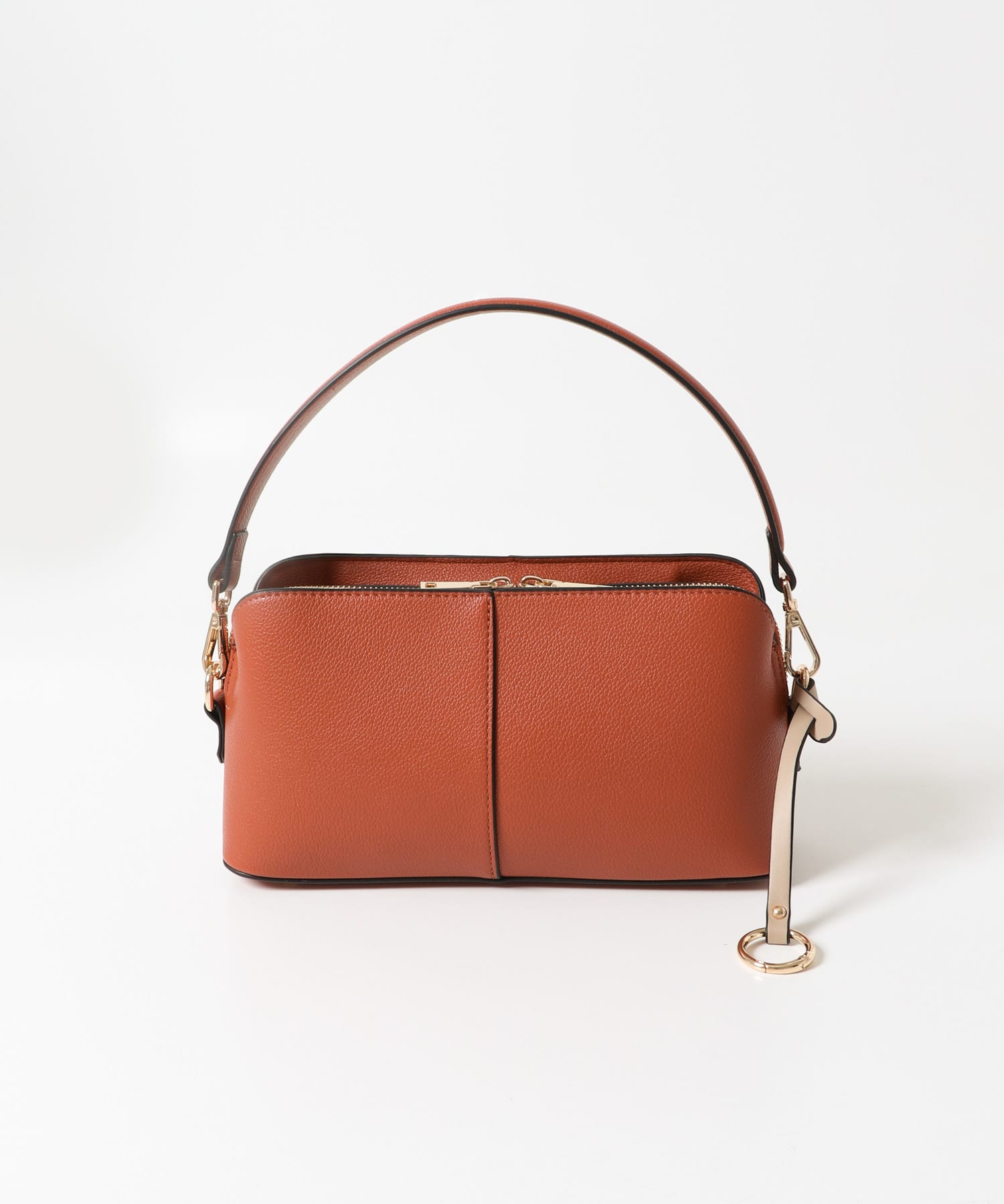 センターステッチショルダーバッグ ORANGE one