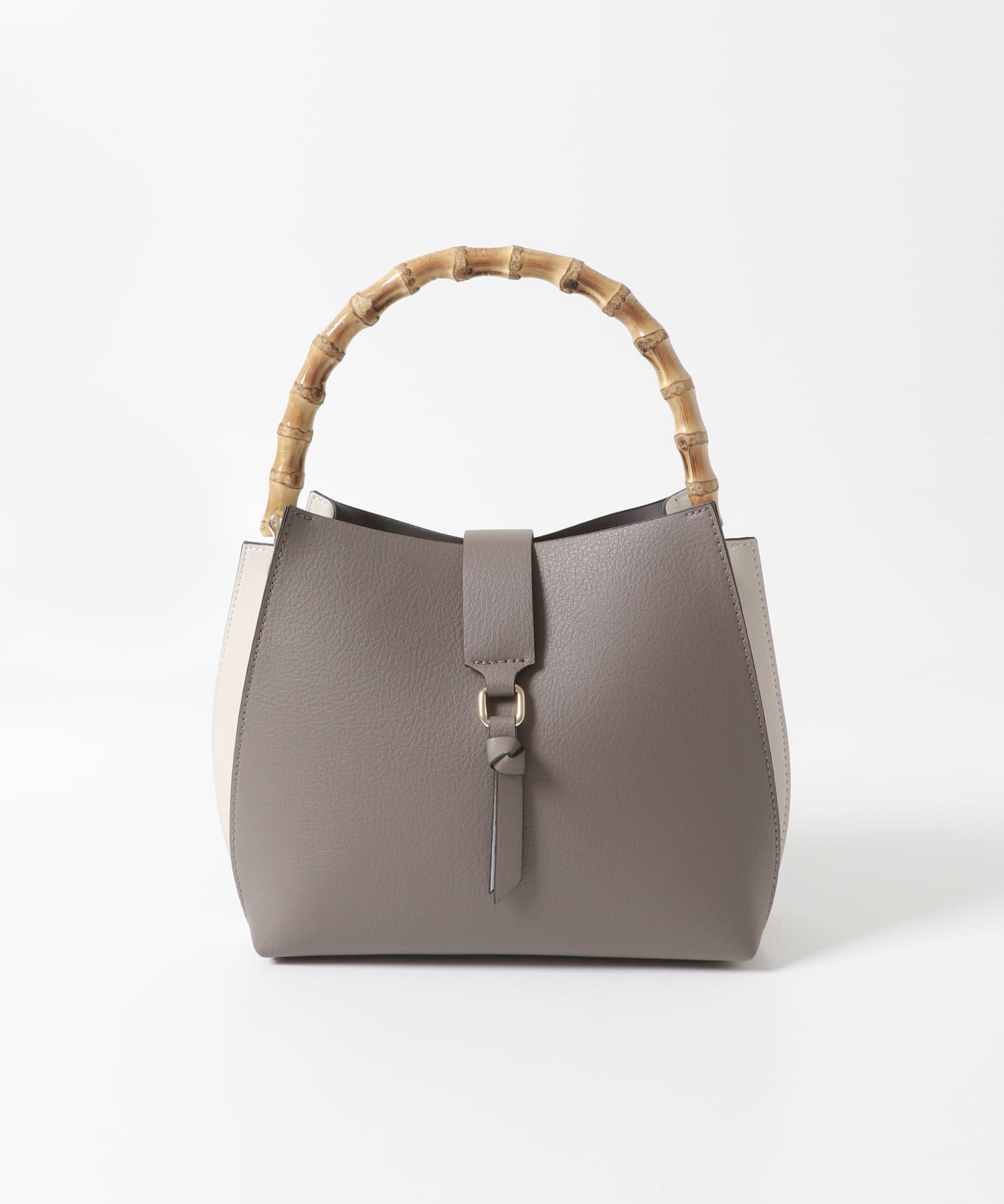 バンブーワンハンドルバッグ GRYxOFF one