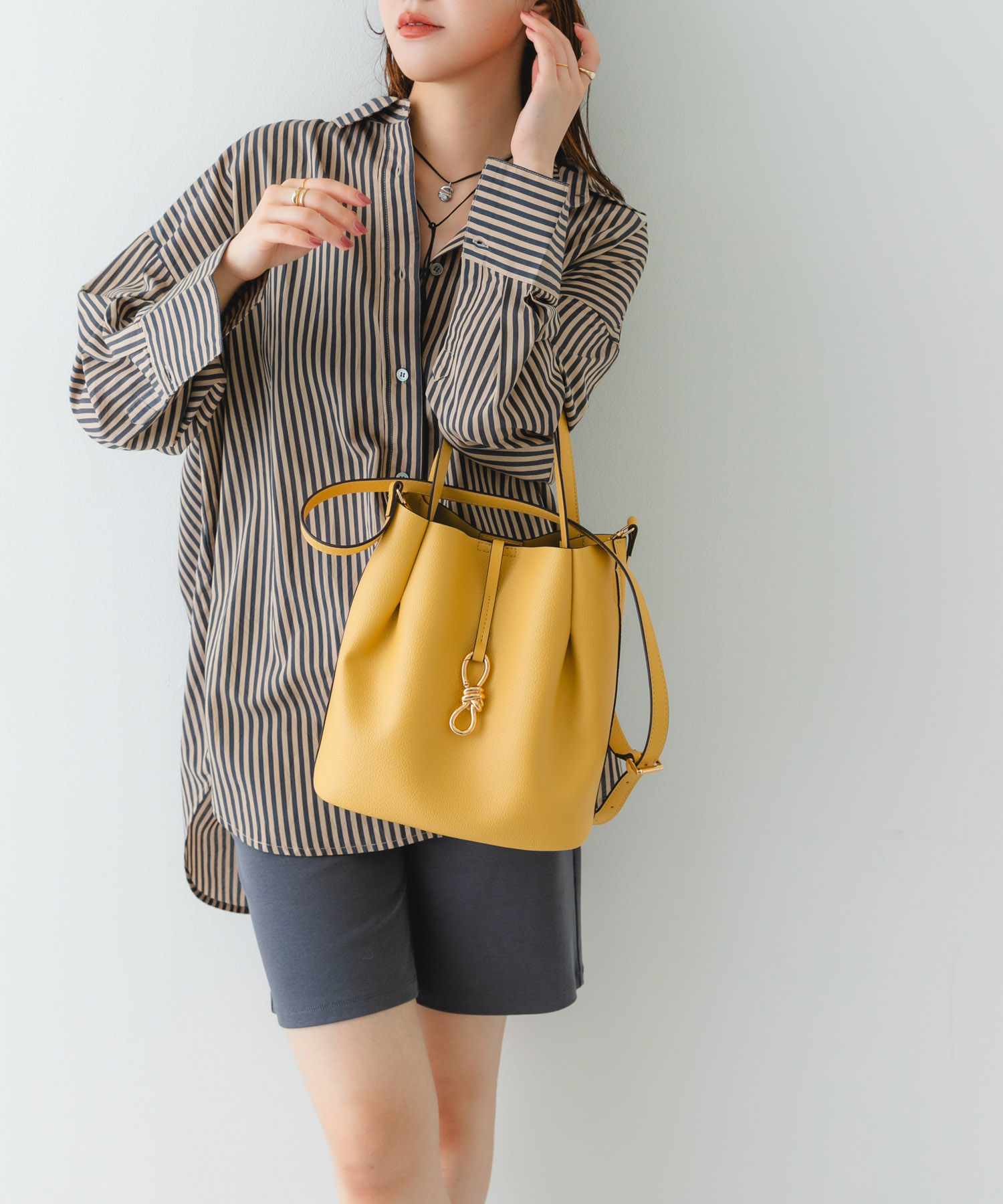 3WAYメタルリボントートバッグ BUTTER one