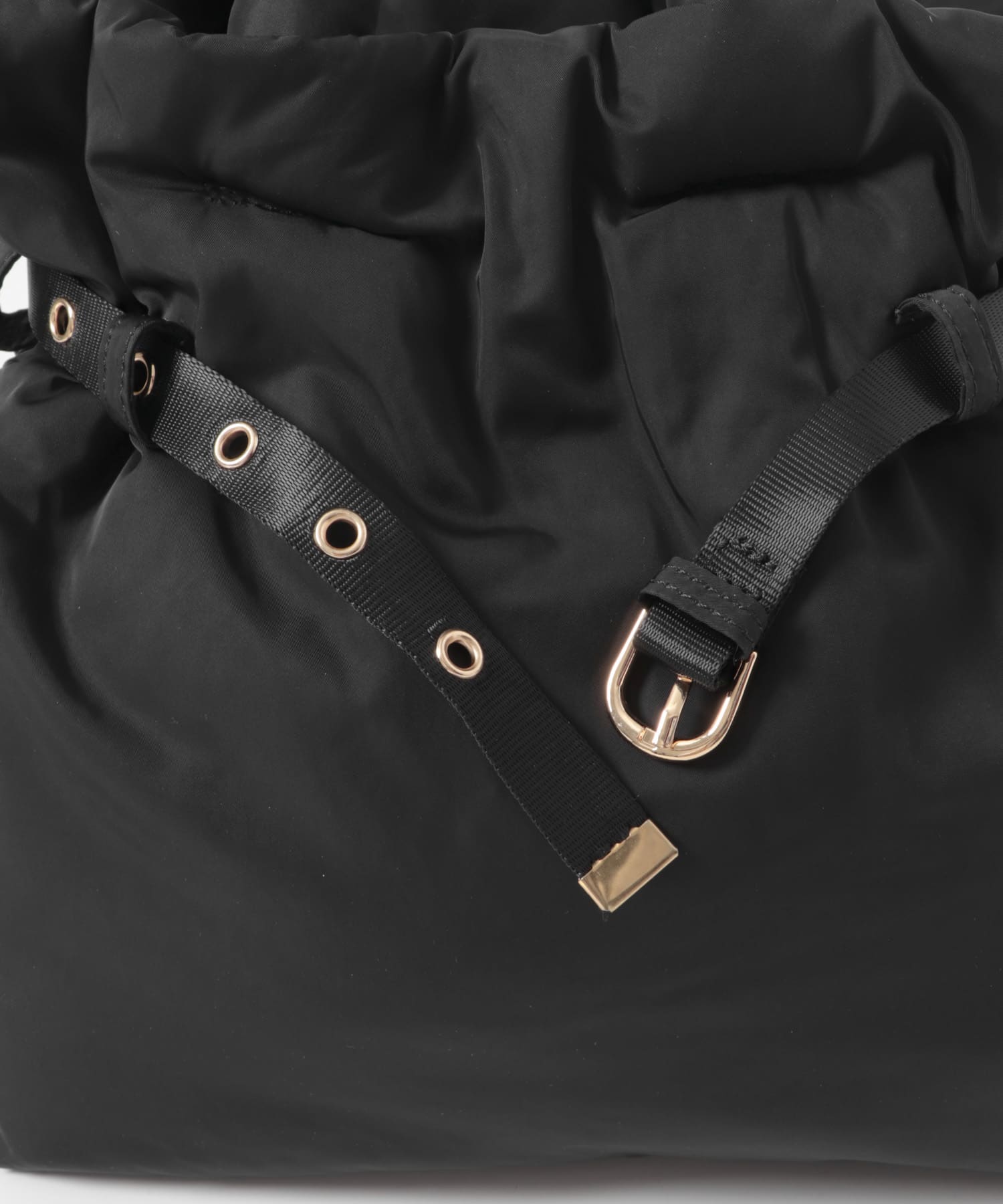 パテッドベルトバッグ BLACK one
