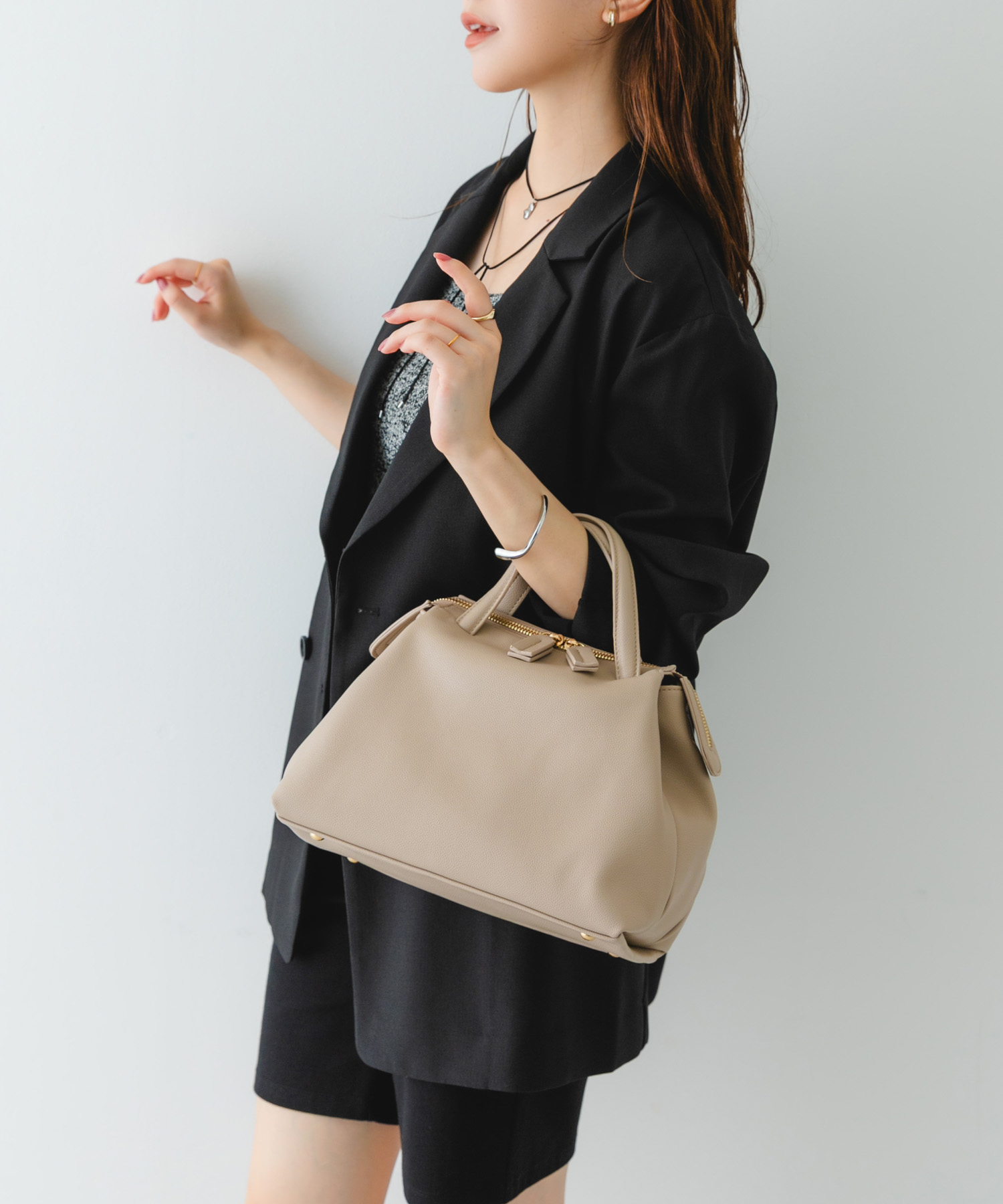 ソフトボストンバッグ GREIGE one