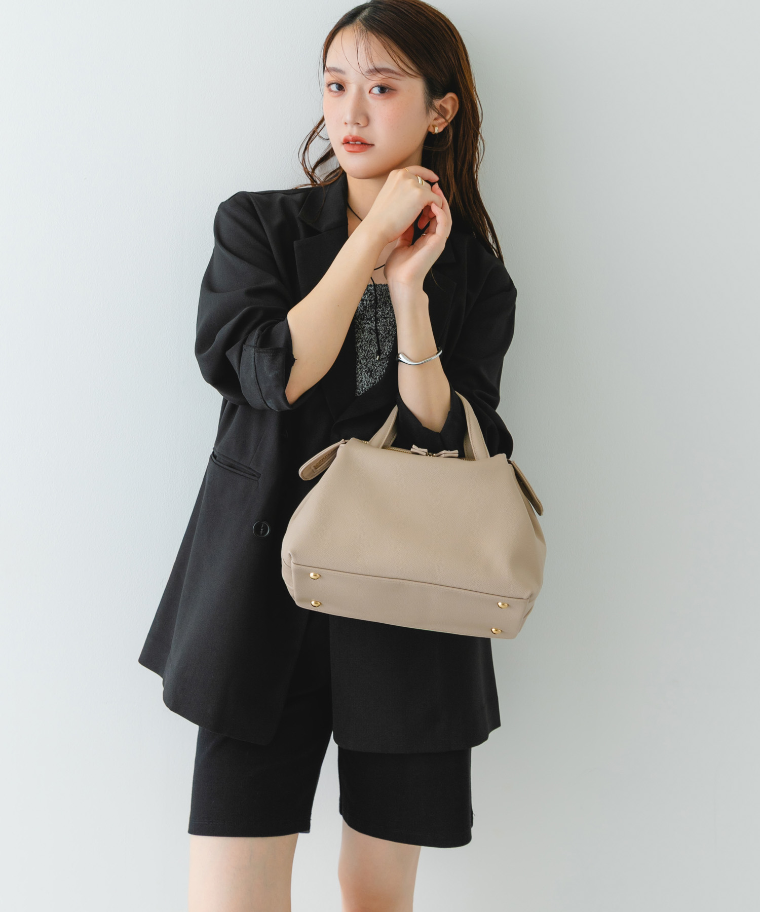 ソフトボストンバッグ GREIGE one