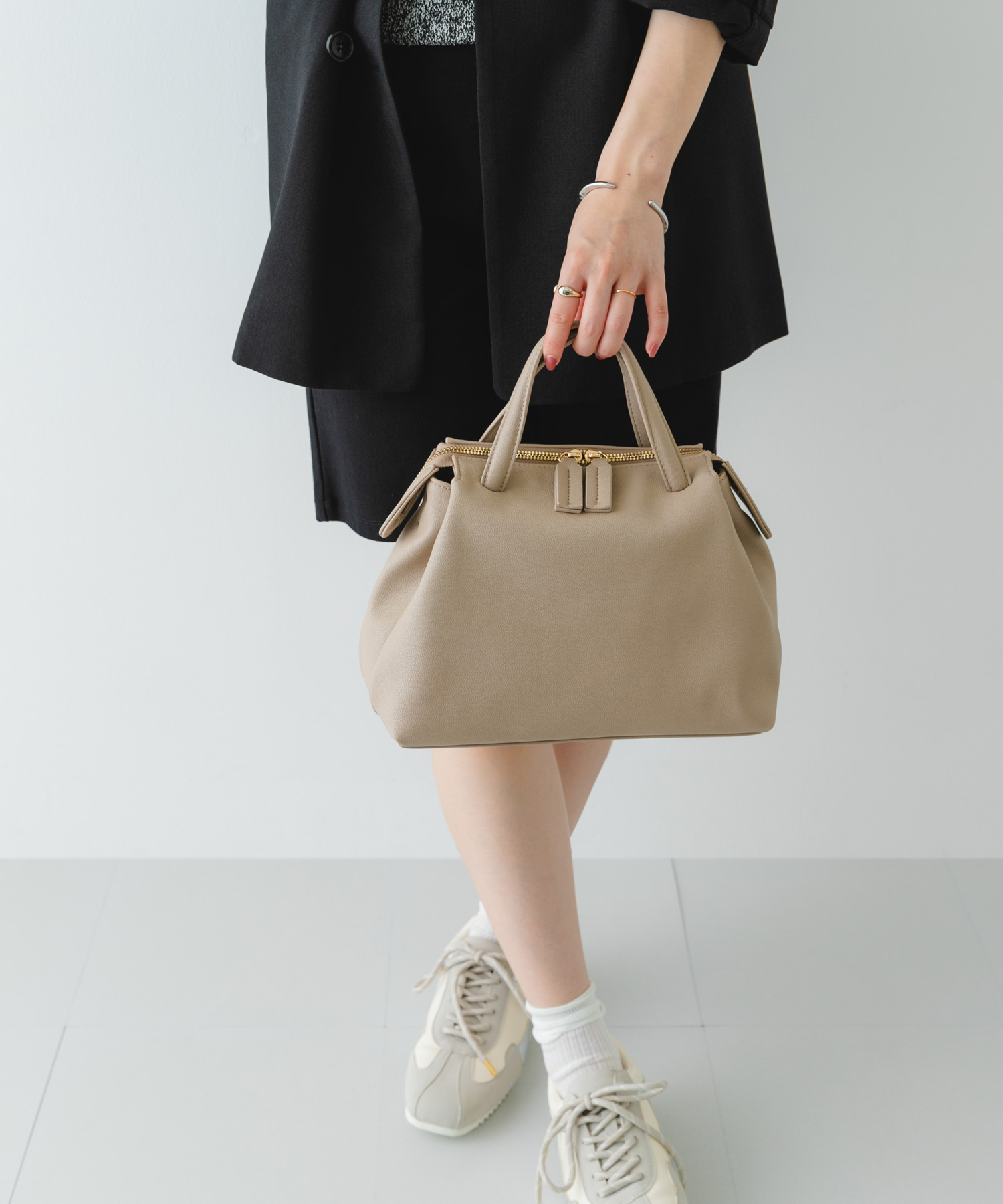 ソフトボストンバッグ GREIGE one